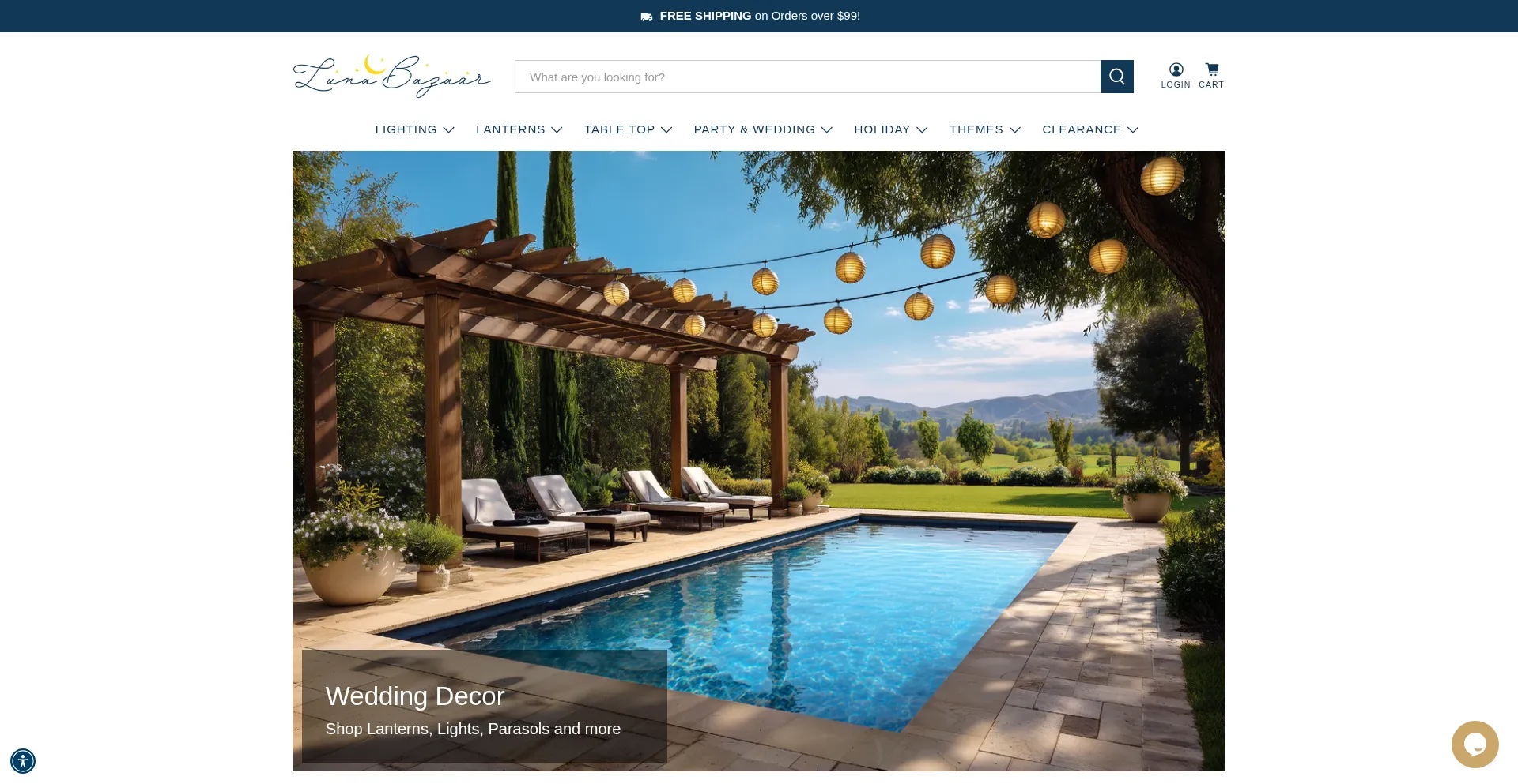 Website screenshot of Lunabazaar.com
