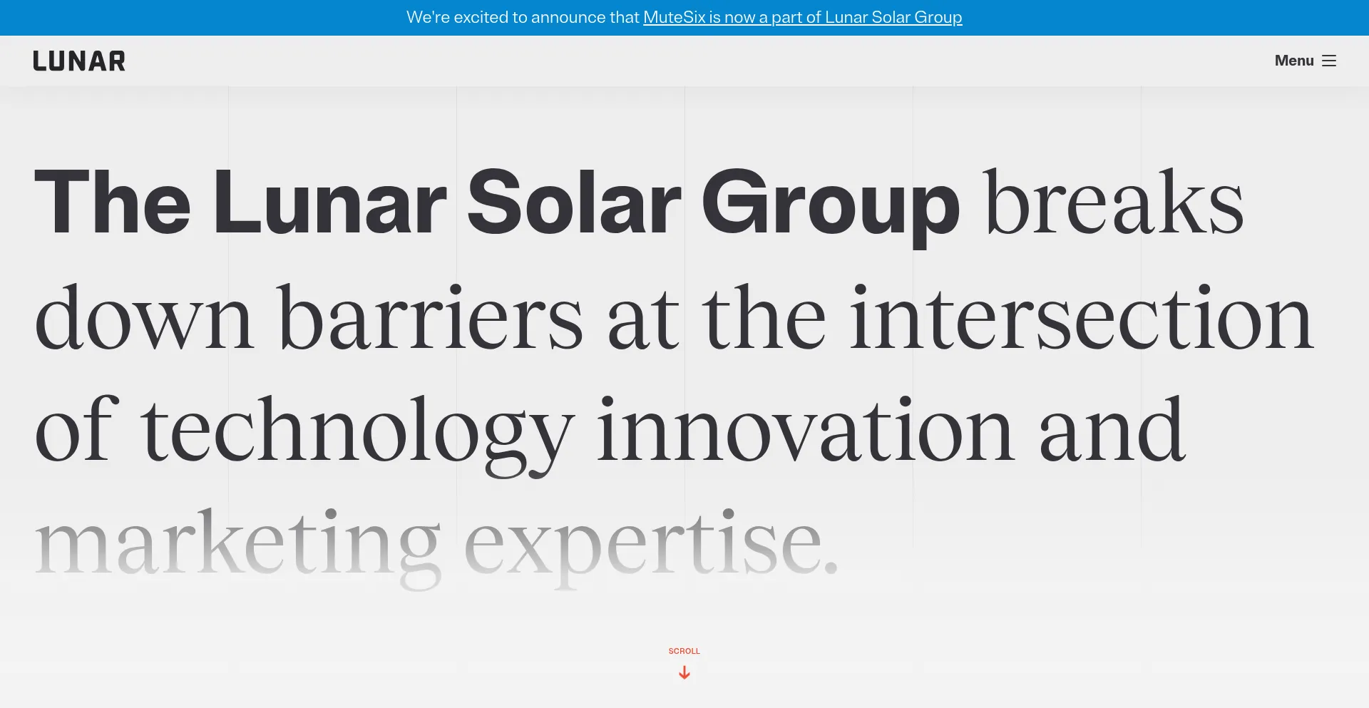 Website screenshot of Lunargroups.com
