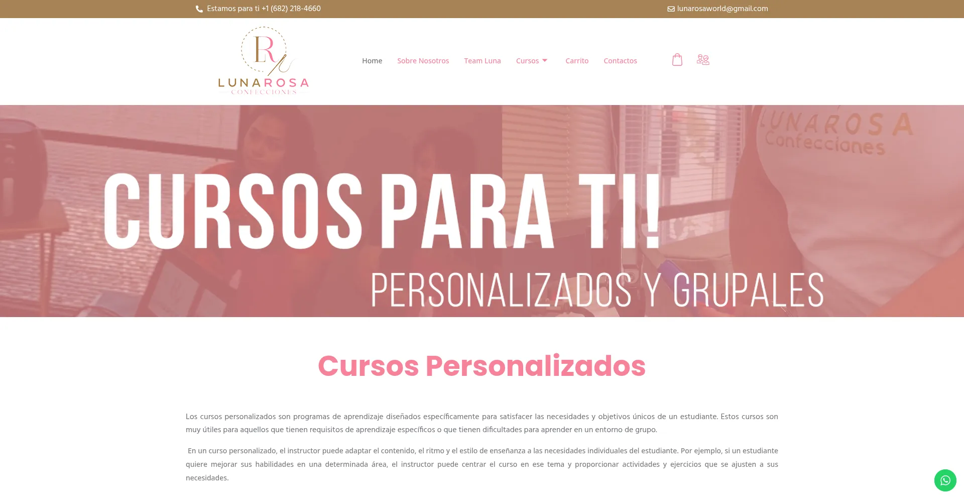 Lunarosaconfecciones.com