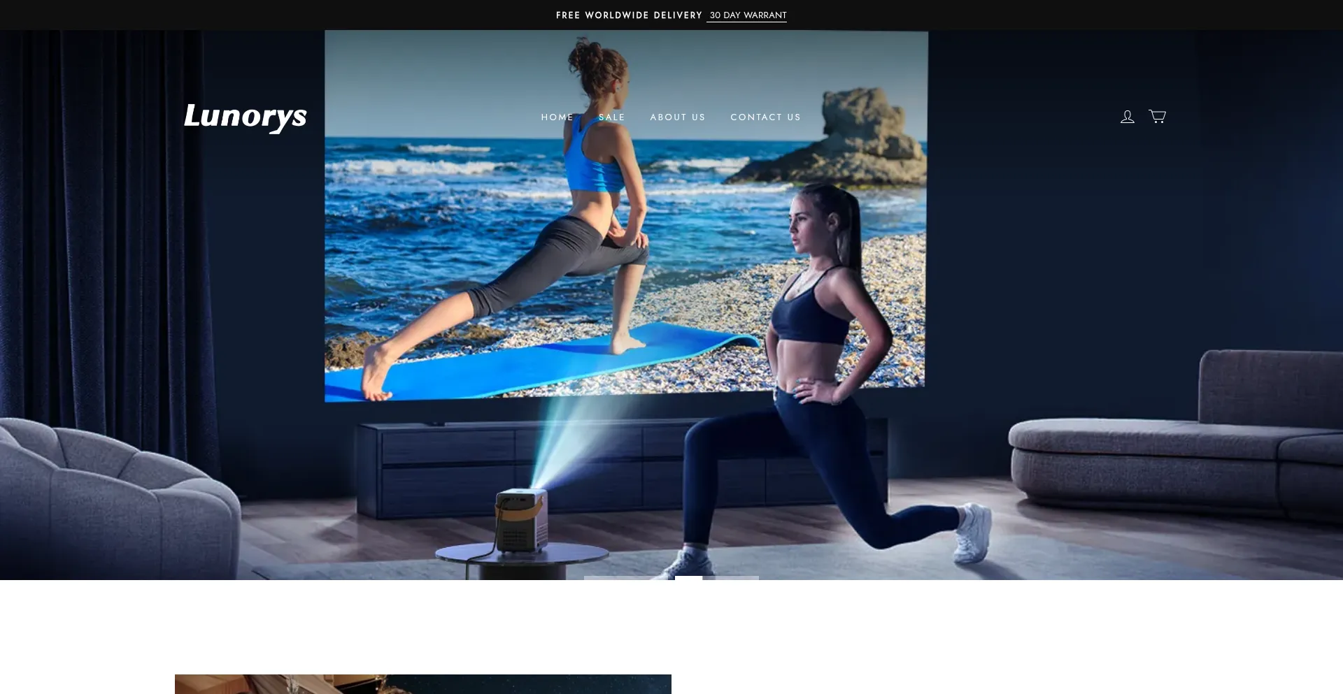 Website screenshot of Lunorys-au.com