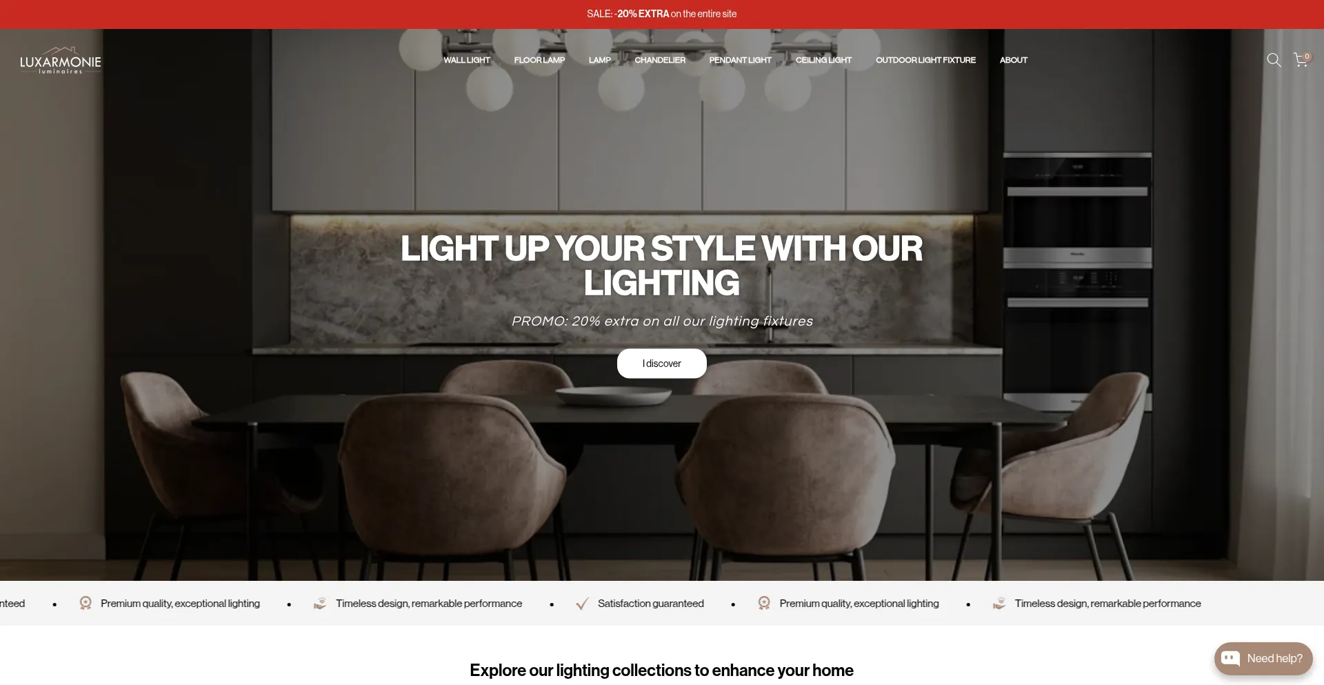 Website screenshot of Luxarmonie.com