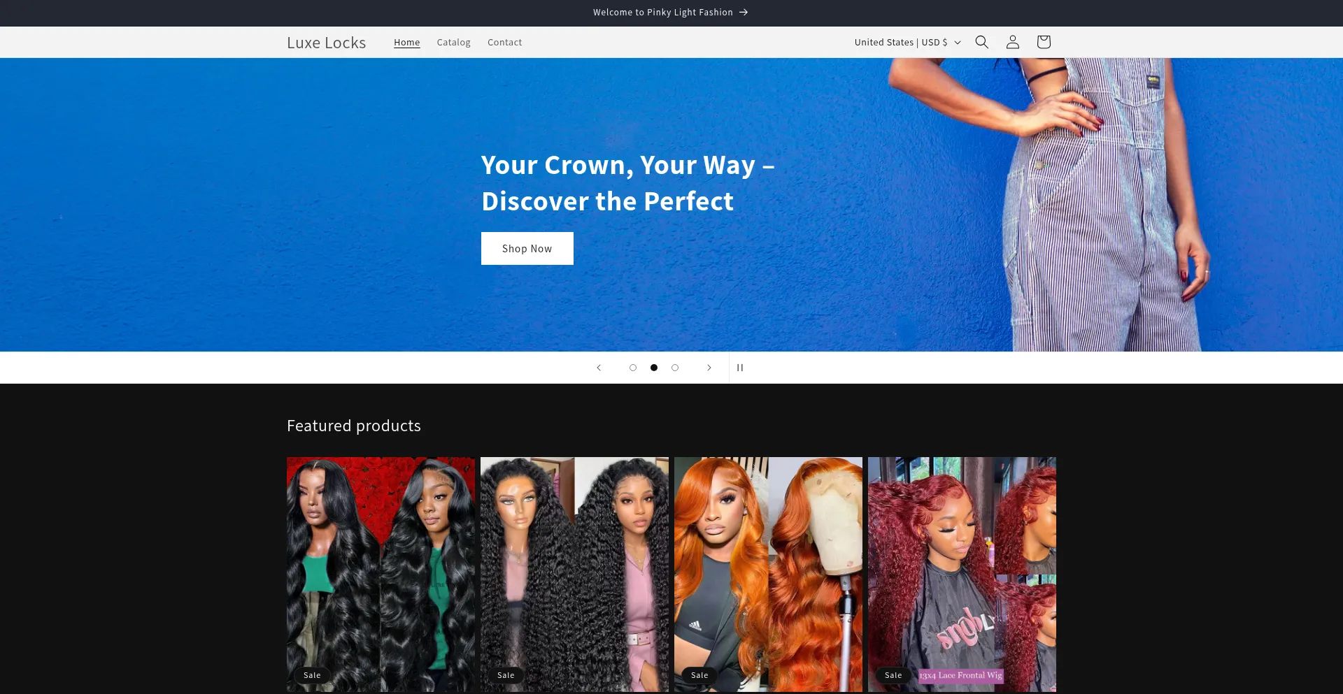 Website screenshot of Luxelockers.store