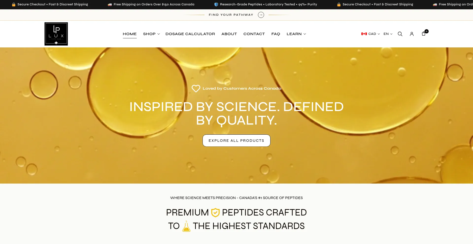 Luxpeptides.ca