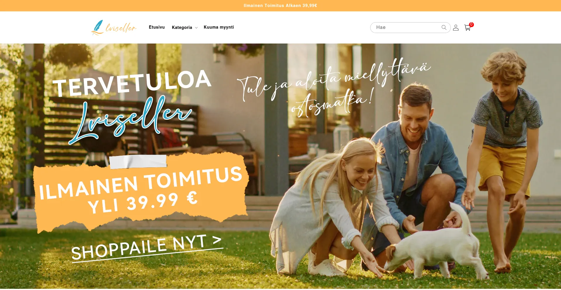 Website screenshot of Lviseller.com