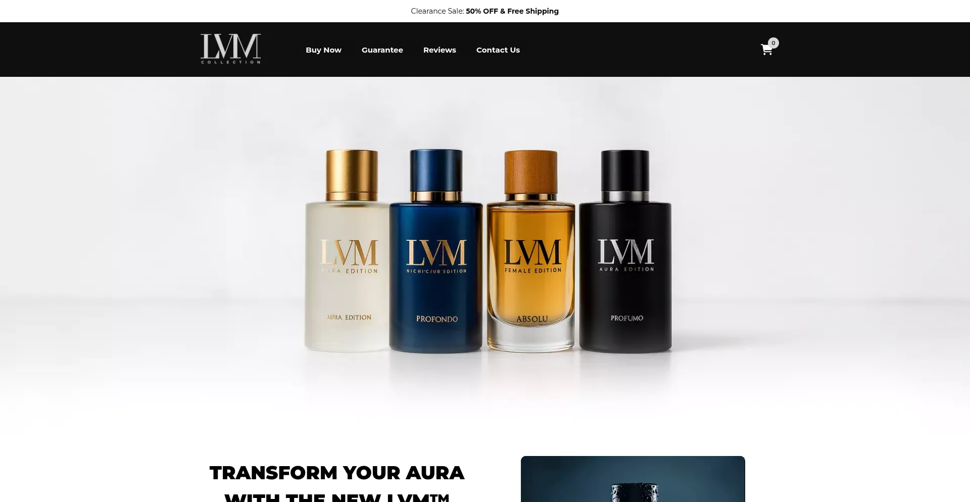 Website screenshot of Lvmaura.com