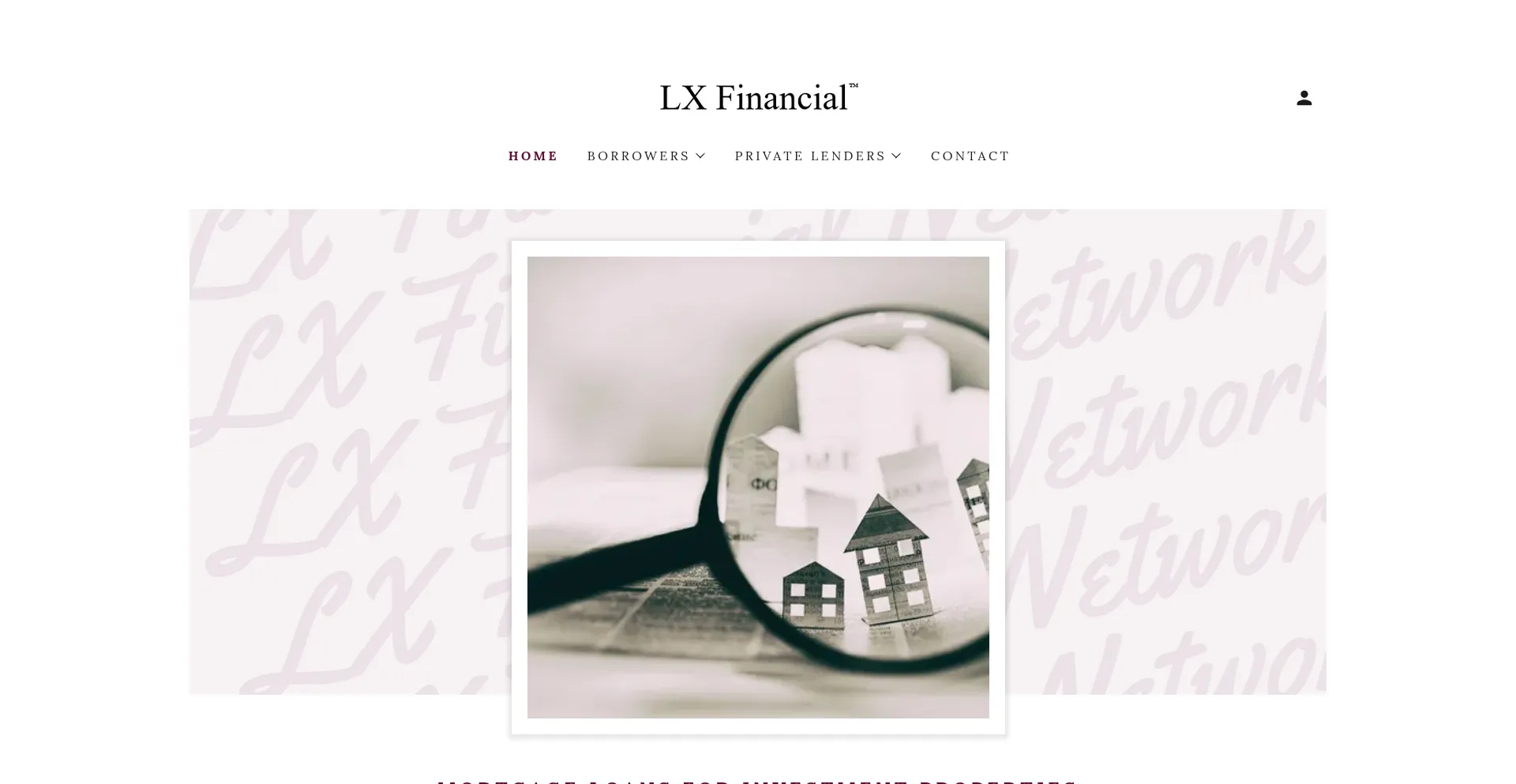 Website screenshot of Lxfinancial.com