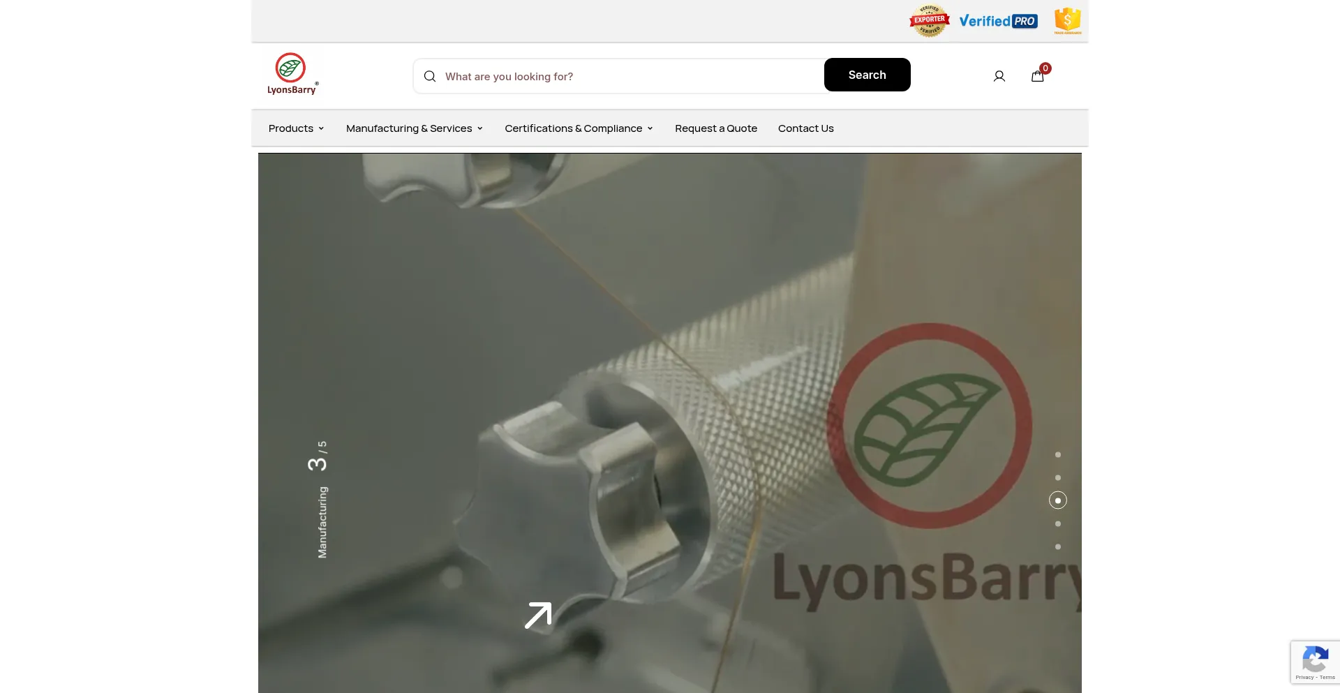 Website screenshot of Lyonsbarry.com