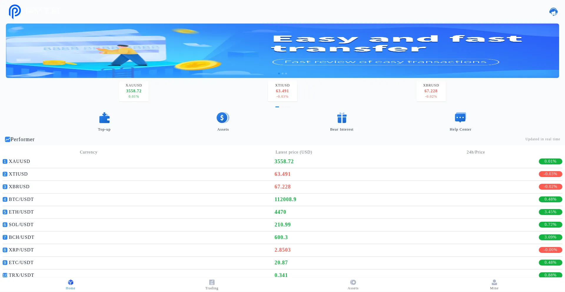 Website screenshot of M.pyth-usdnu.top