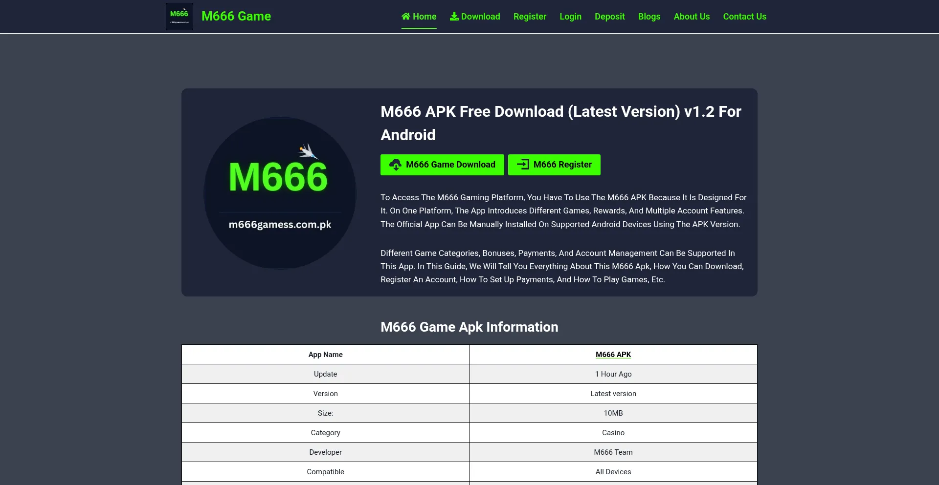 M666gamess.com.pk