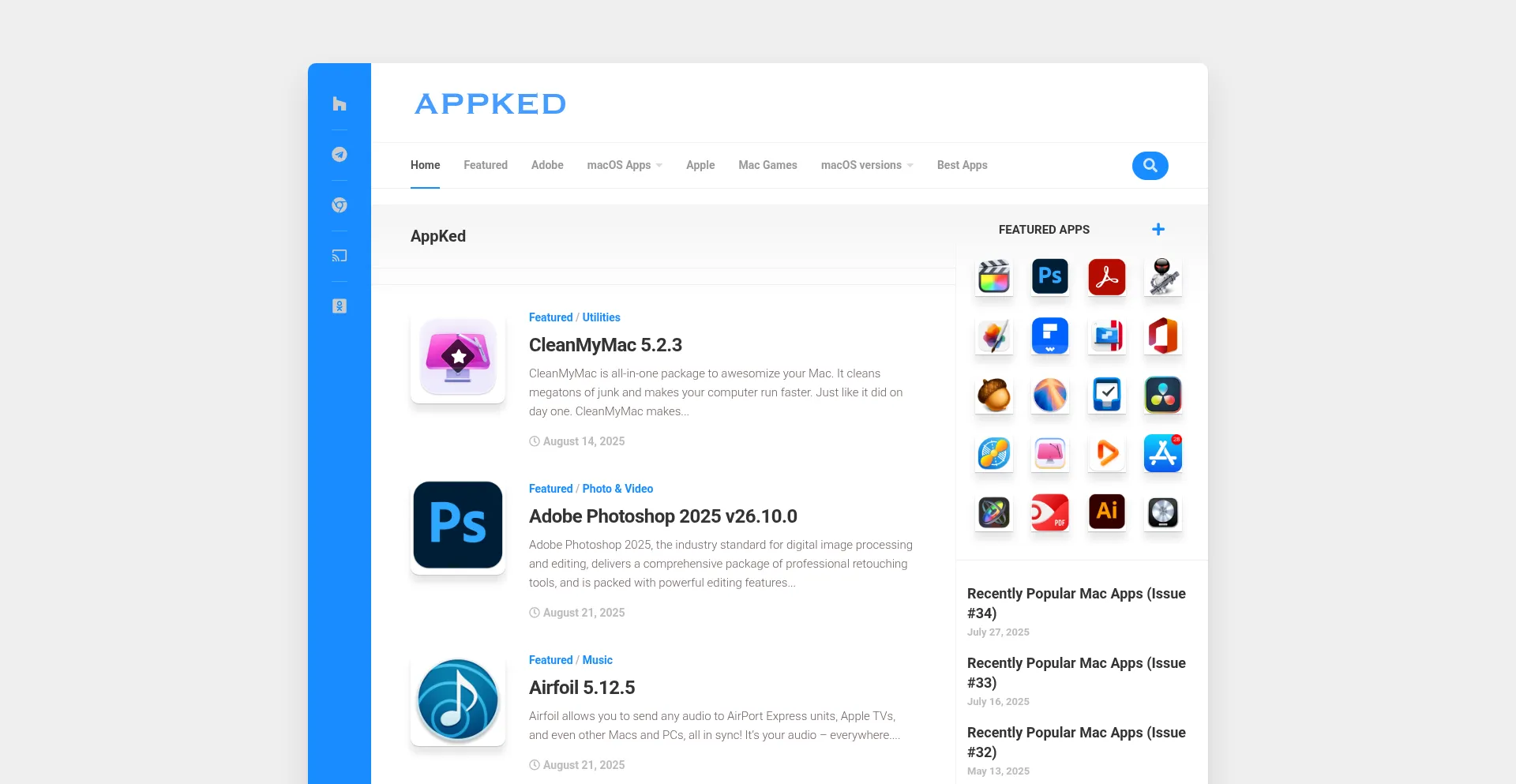 Website screenshot of Macbed.com