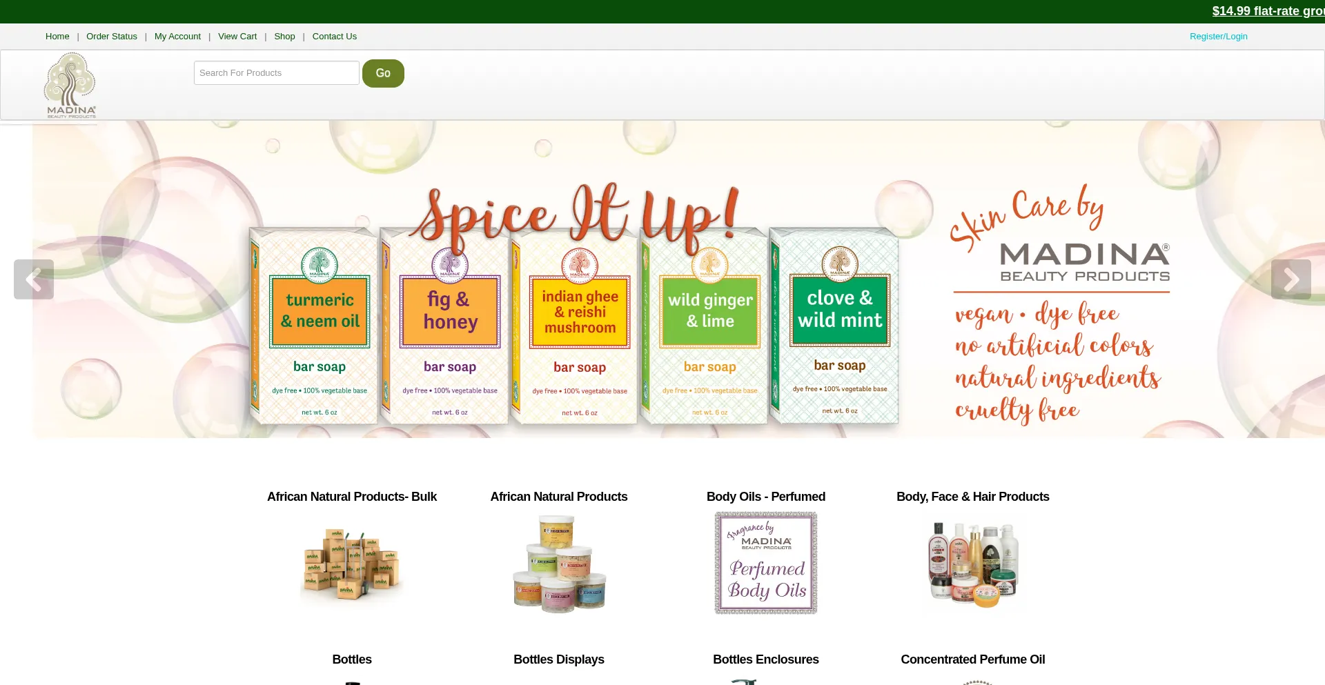 Website screenshot of Madinaonline.com