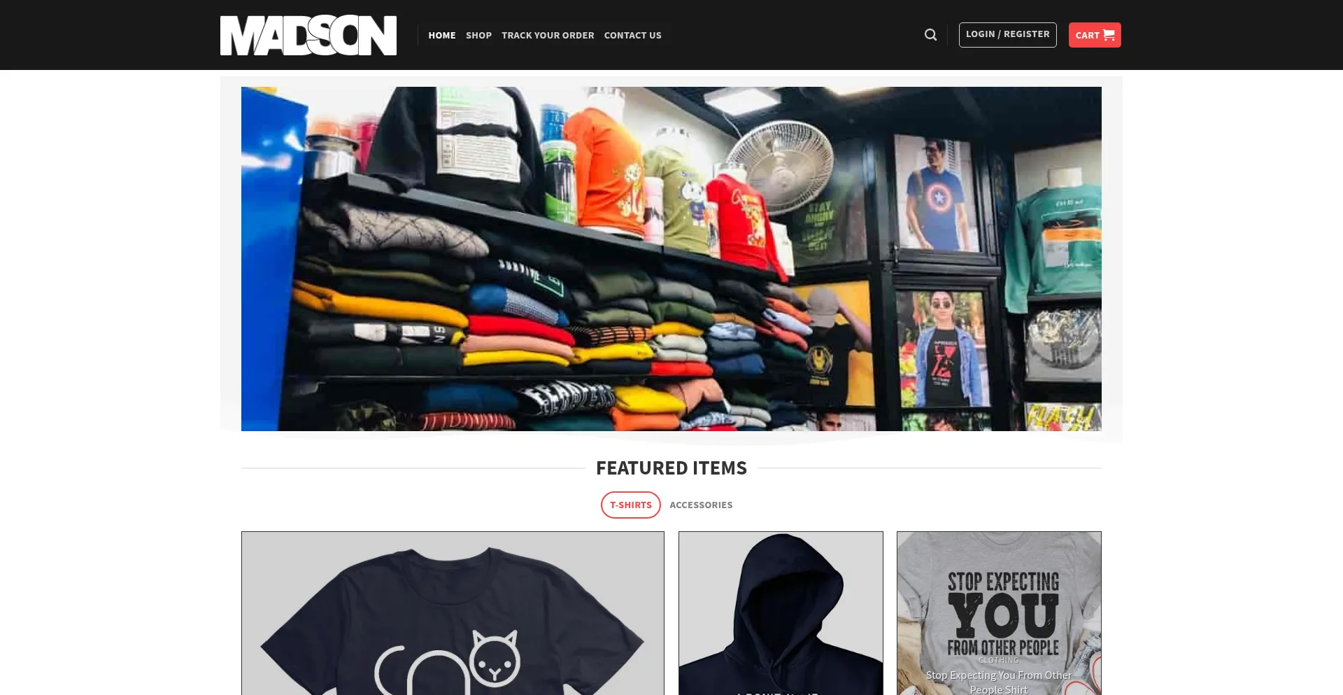 Website screenshot of Madsonvintage.com