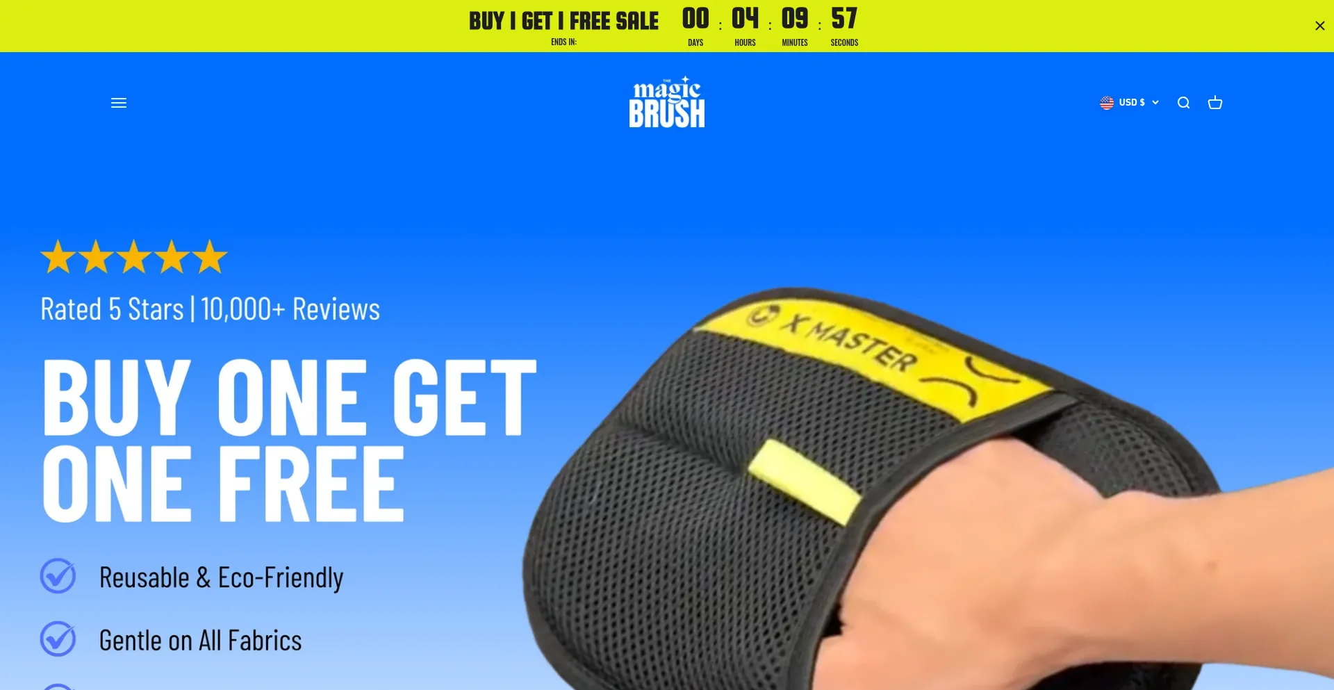Website screenshot of Magicbrushofficial.com