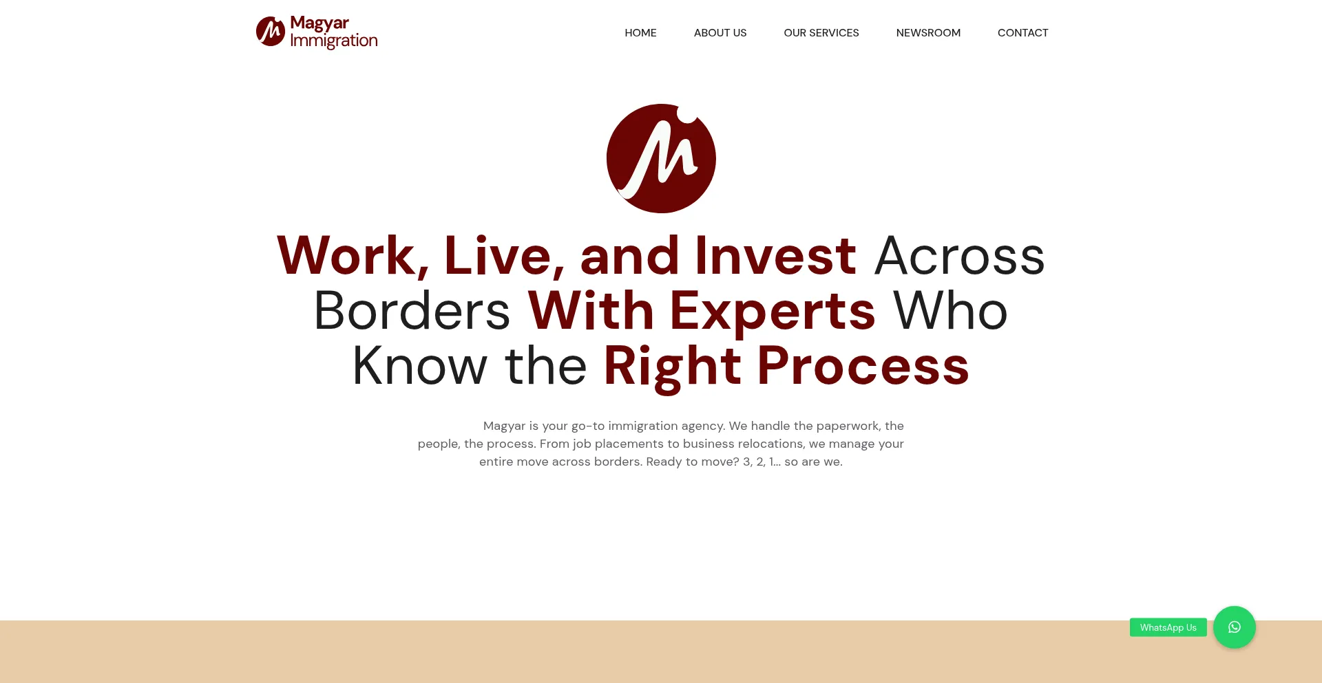 Website screenshot of Magyar.qa