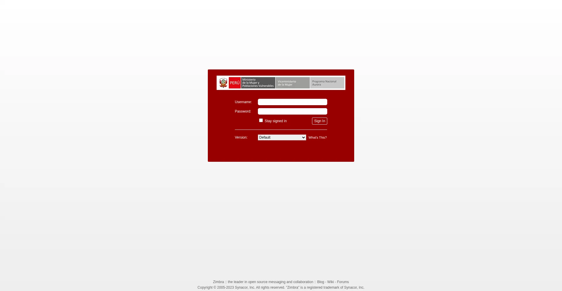 Mail.warminan.gob.pe