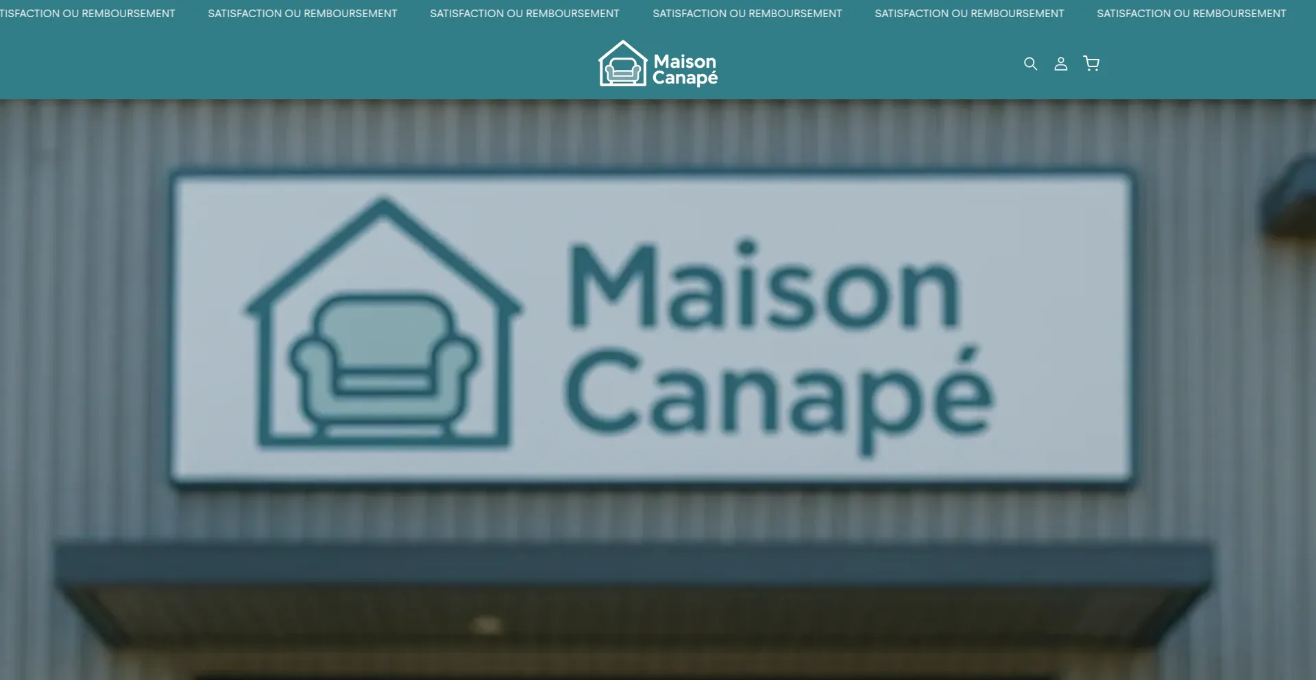 Website screenshot of Maisoncanape.site