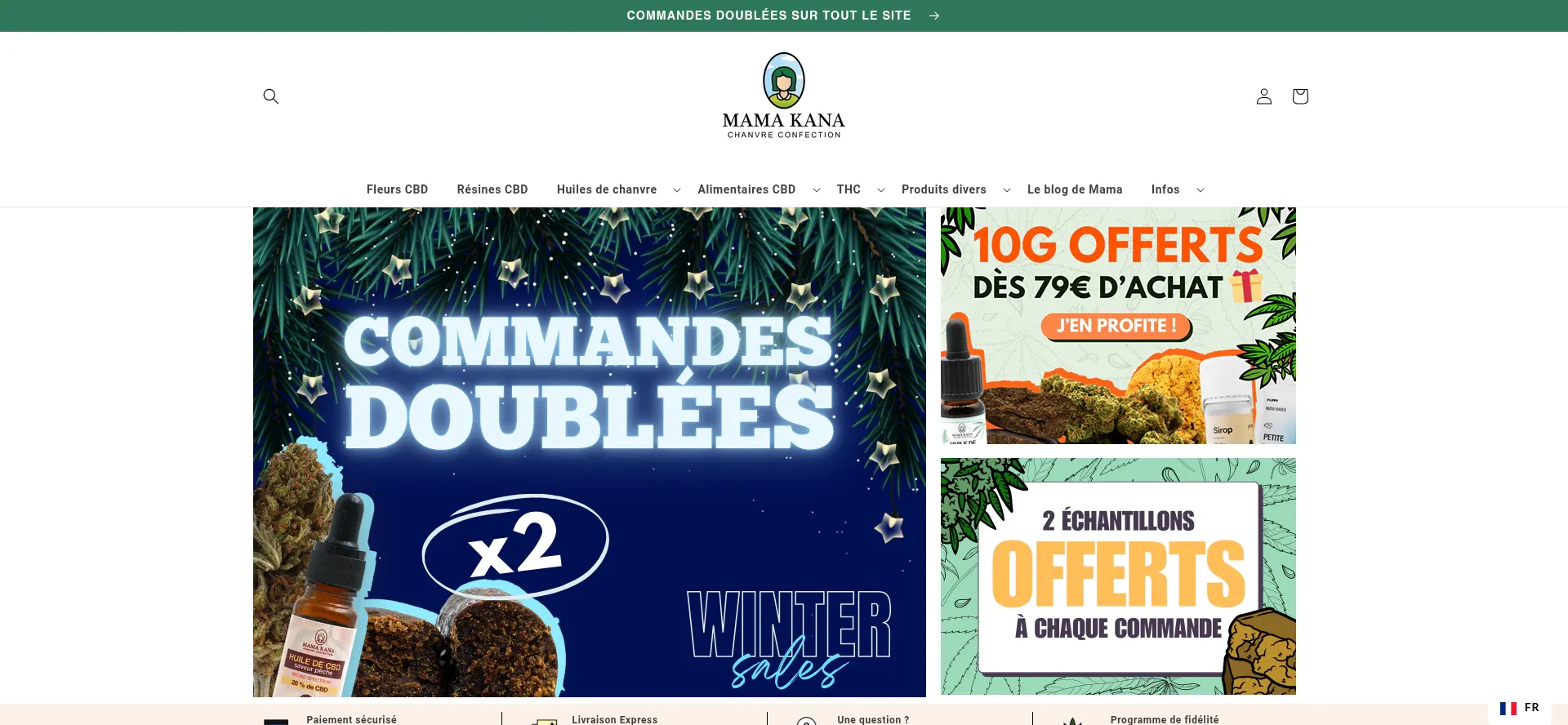 Website screenshot of Mamakana.com