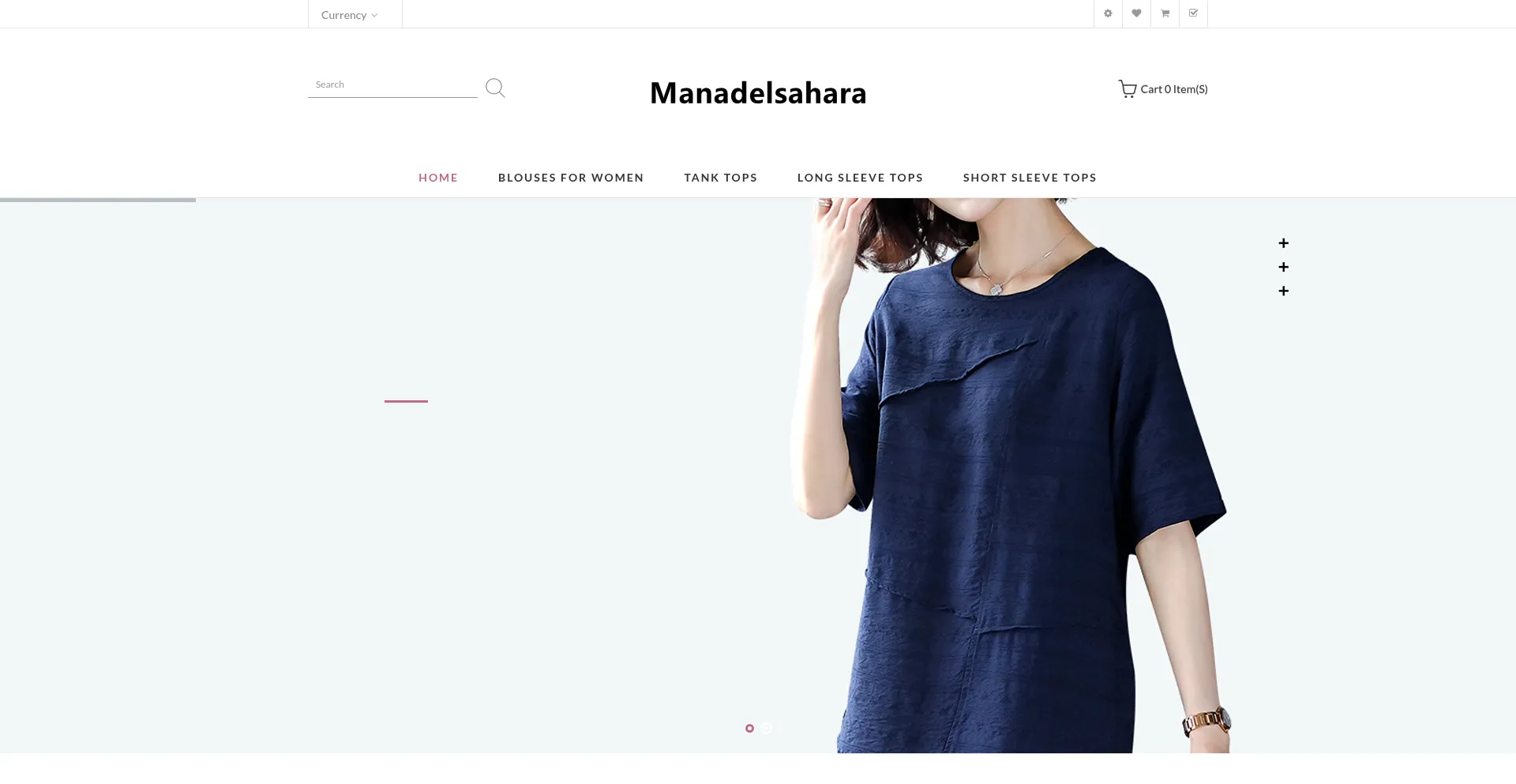Website screenshot of Manadelsahara.com