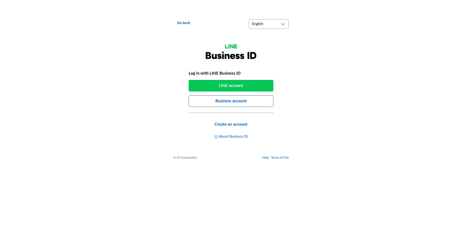 Website screenshot of Manager.line.biz