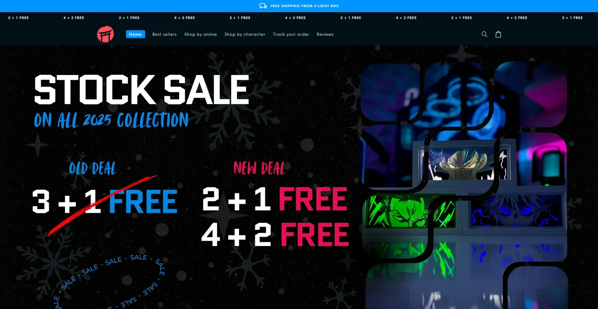 Website screenshot of Mangasekaishop.com