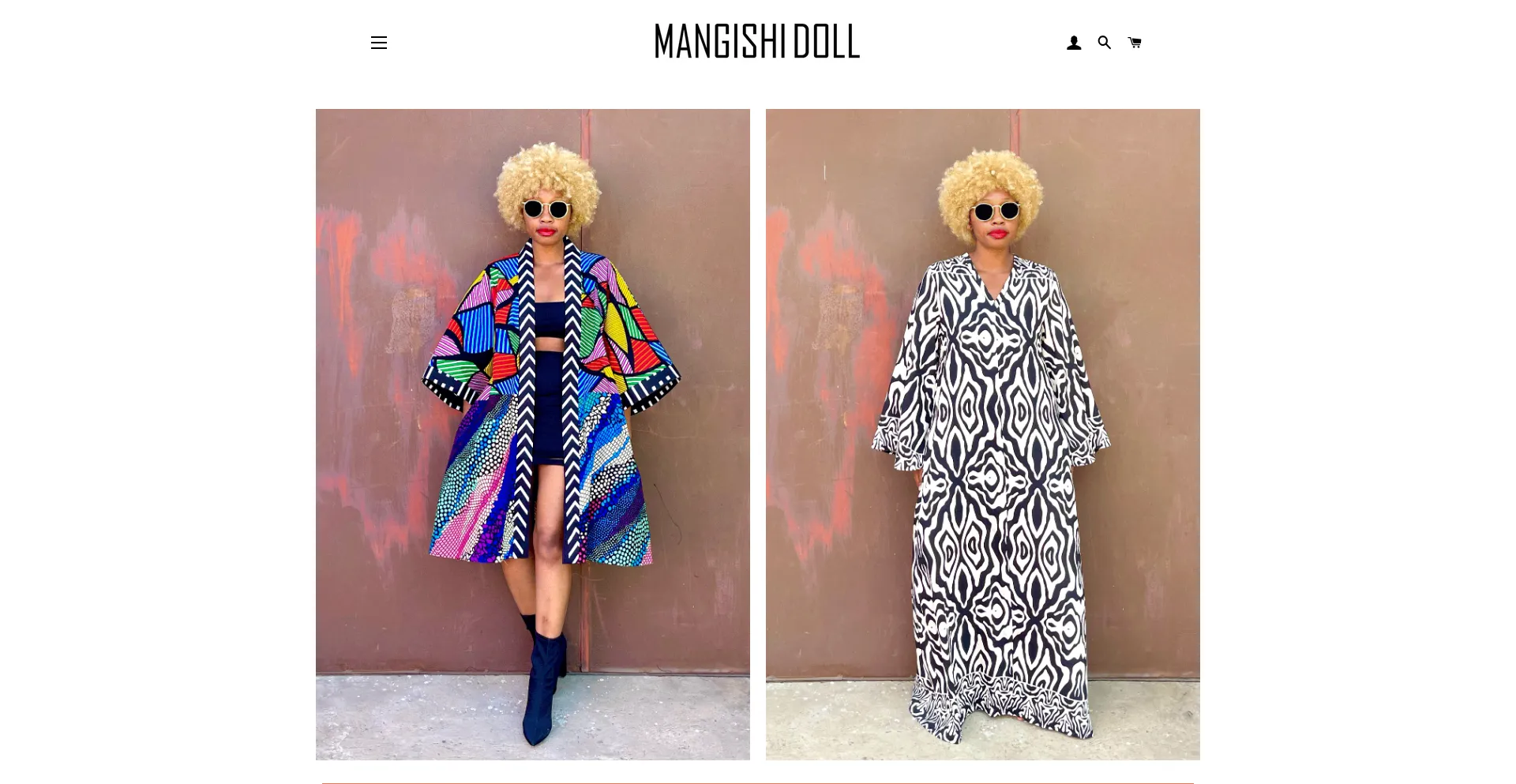 Website screenshot of Mangishidoll.com