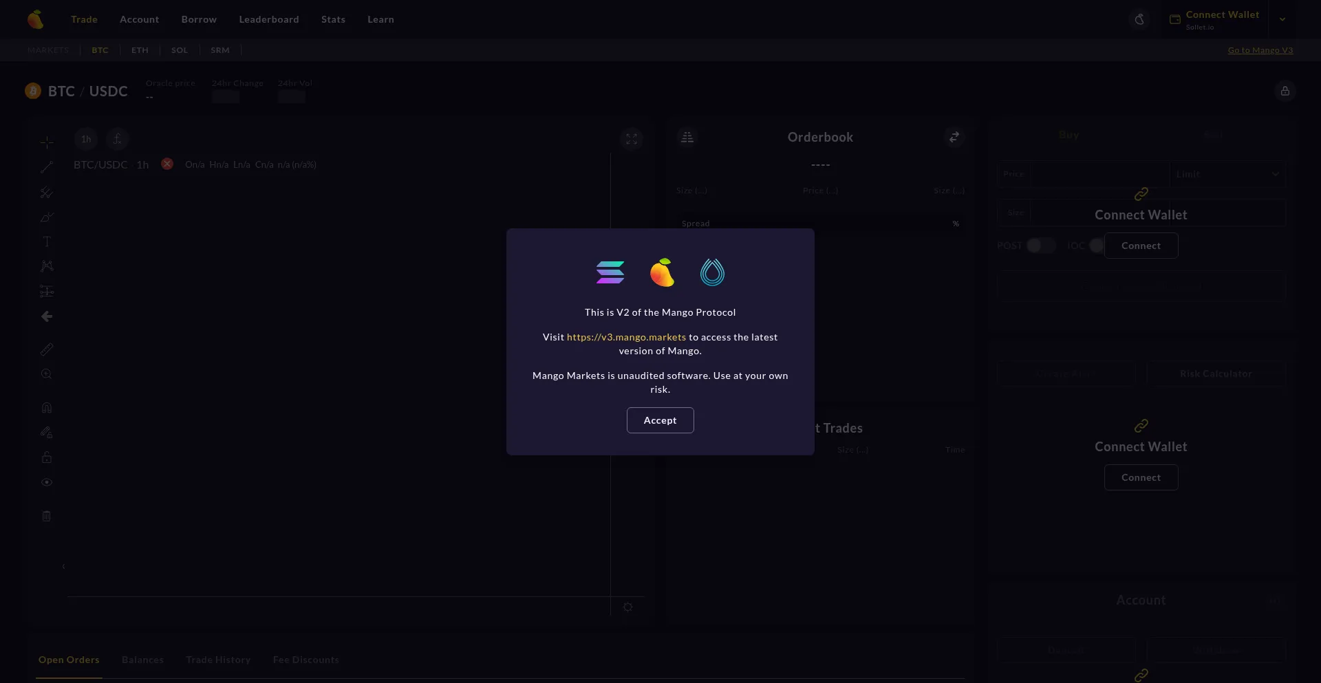 Website screenshot of Mango-ui-v2-teal.vercel.app