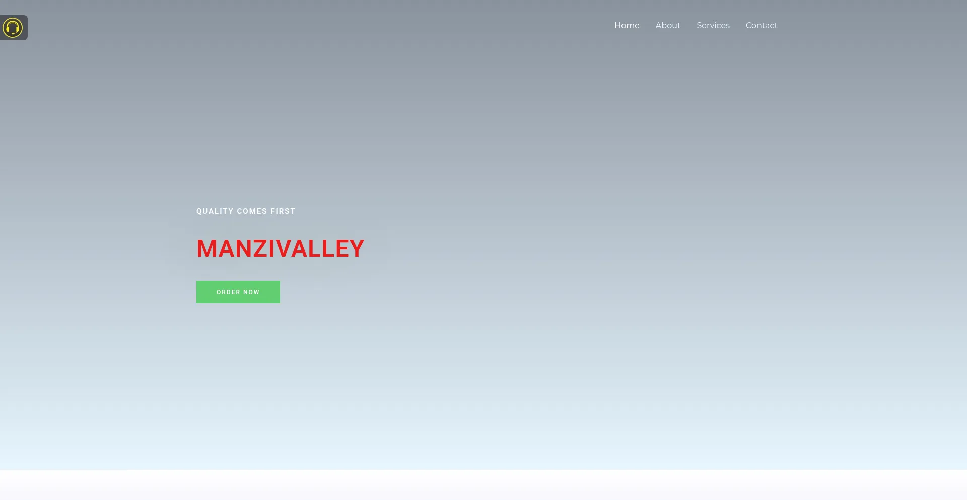 Website screenshot of Manzivalley.com