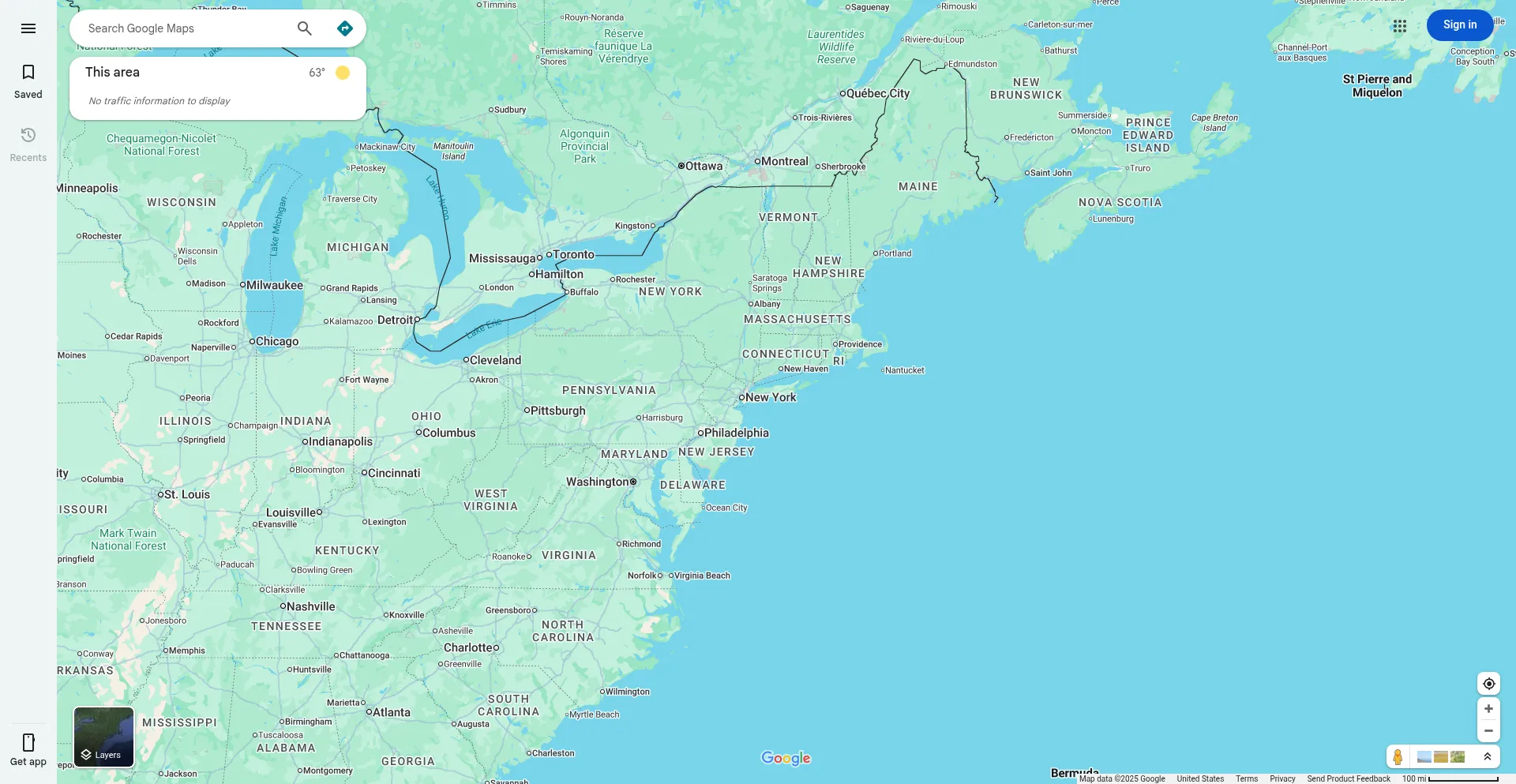 Website screenshot of Maps.google.hk