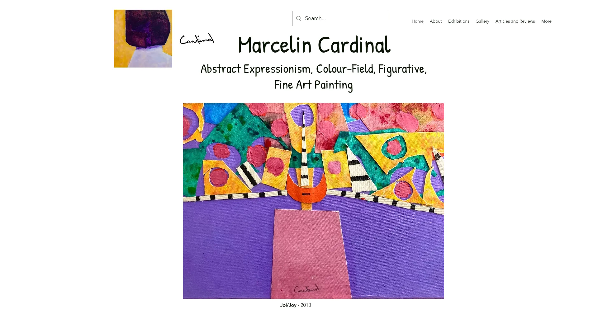 Website screenshot of Marcelincardinal.ca