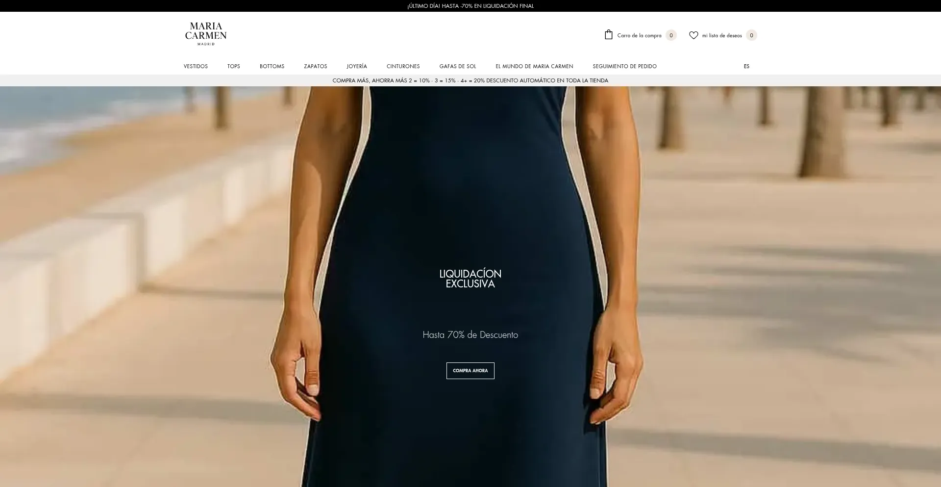 Website screenshot of Mariacmadrid.es