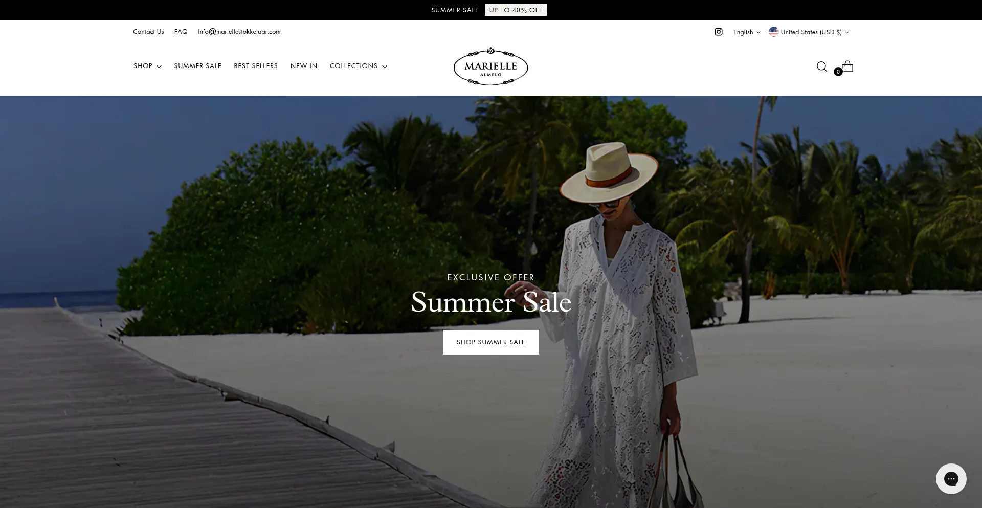 Website screenshot of Mariellestokkelaar.com