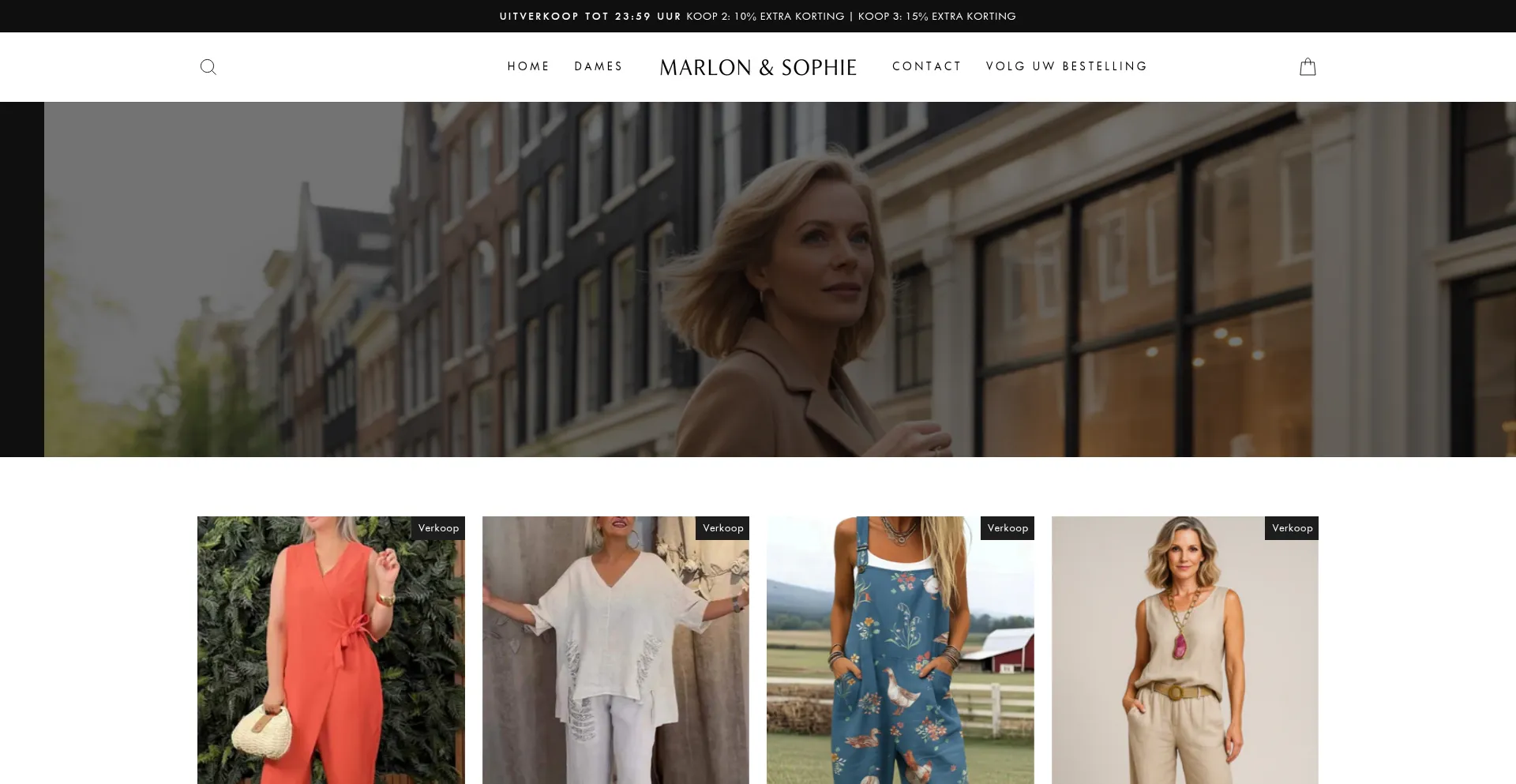 Website screenshot of Marlonensophie.nl