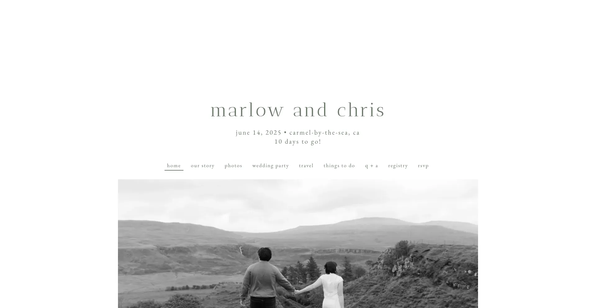 Website screenshot of Marlowandchris.com