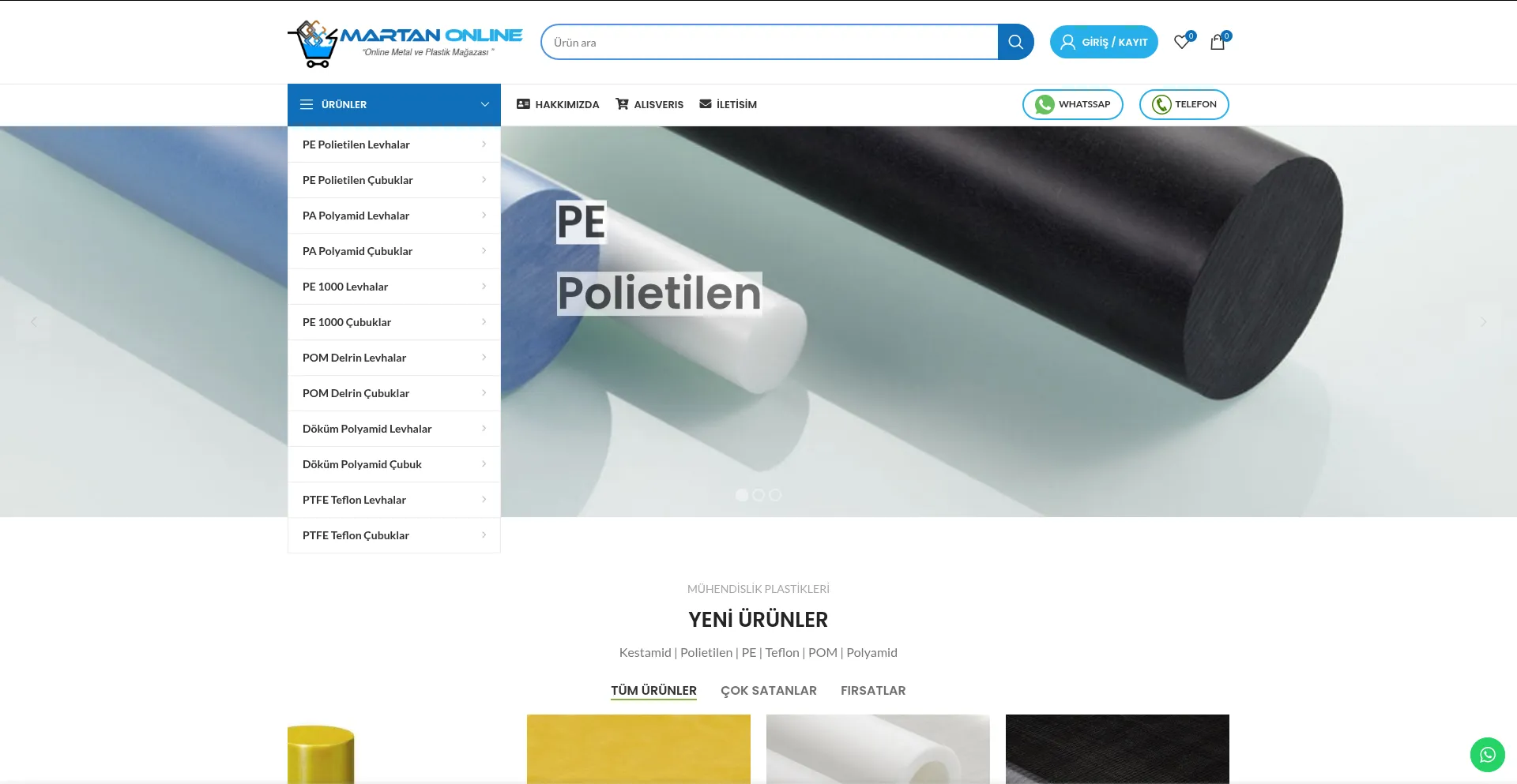 Website screenshot of Martanonline.com