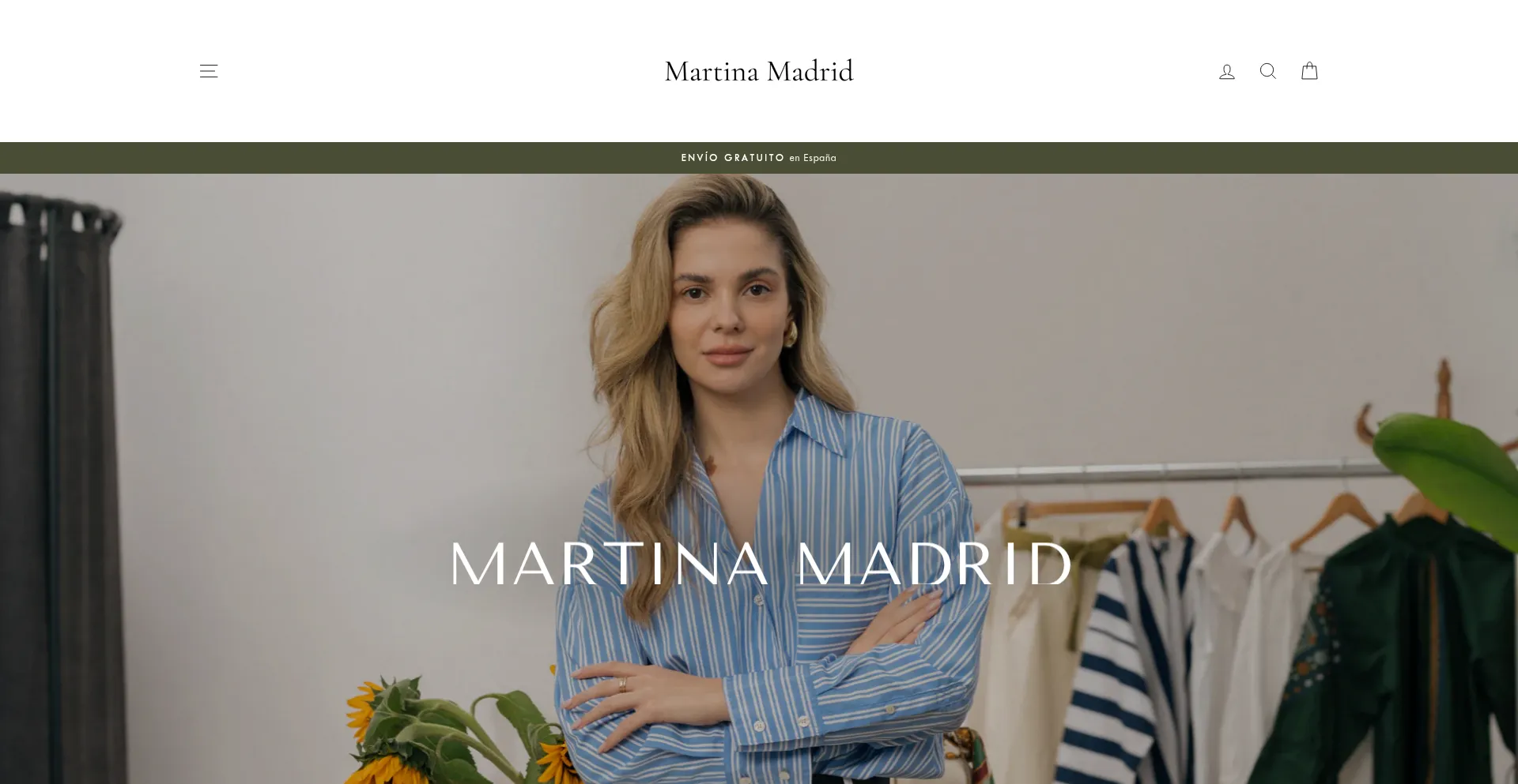 Website screenshot of Martinamadrid.myshopify.com