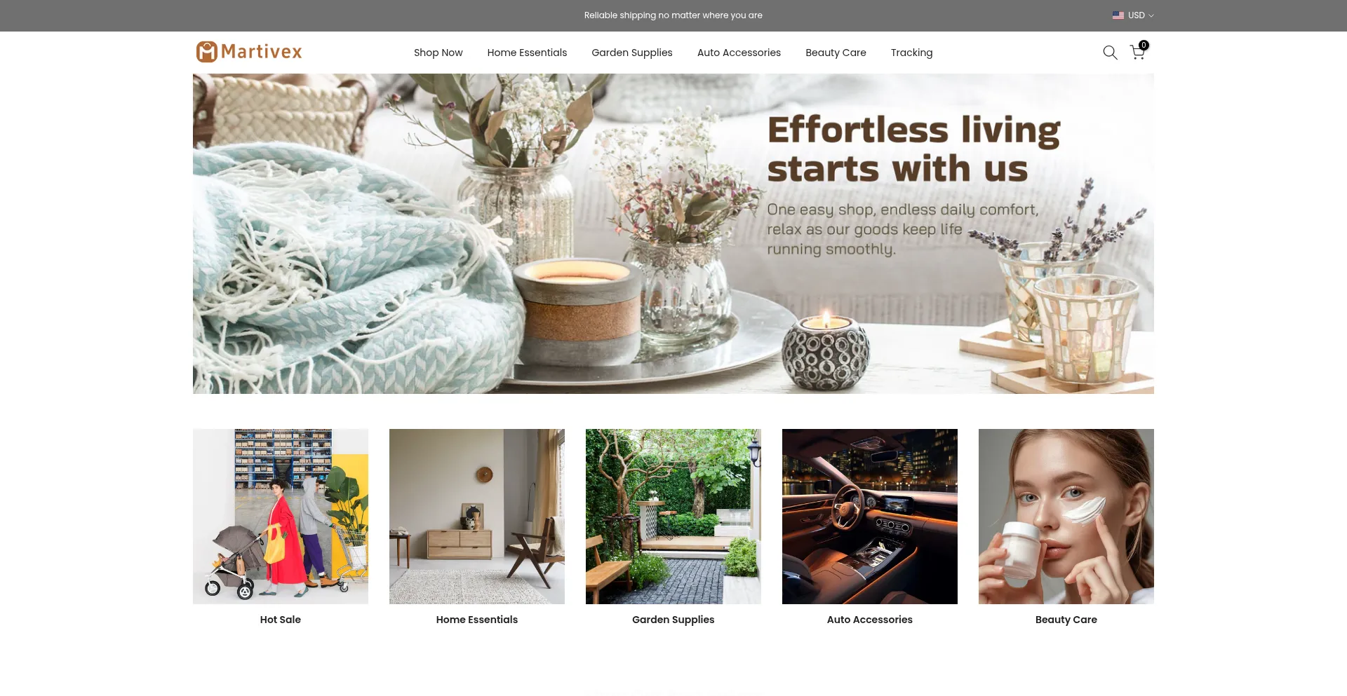 Website screenshot of Martivex.com