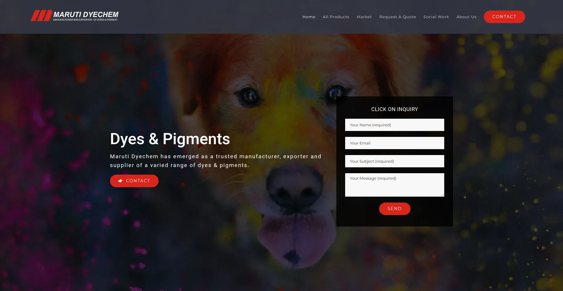 Website screenshot of Marucolor.com