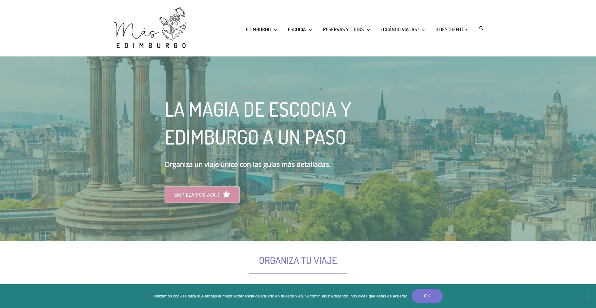 Website screenshot of Masedimburgo.com