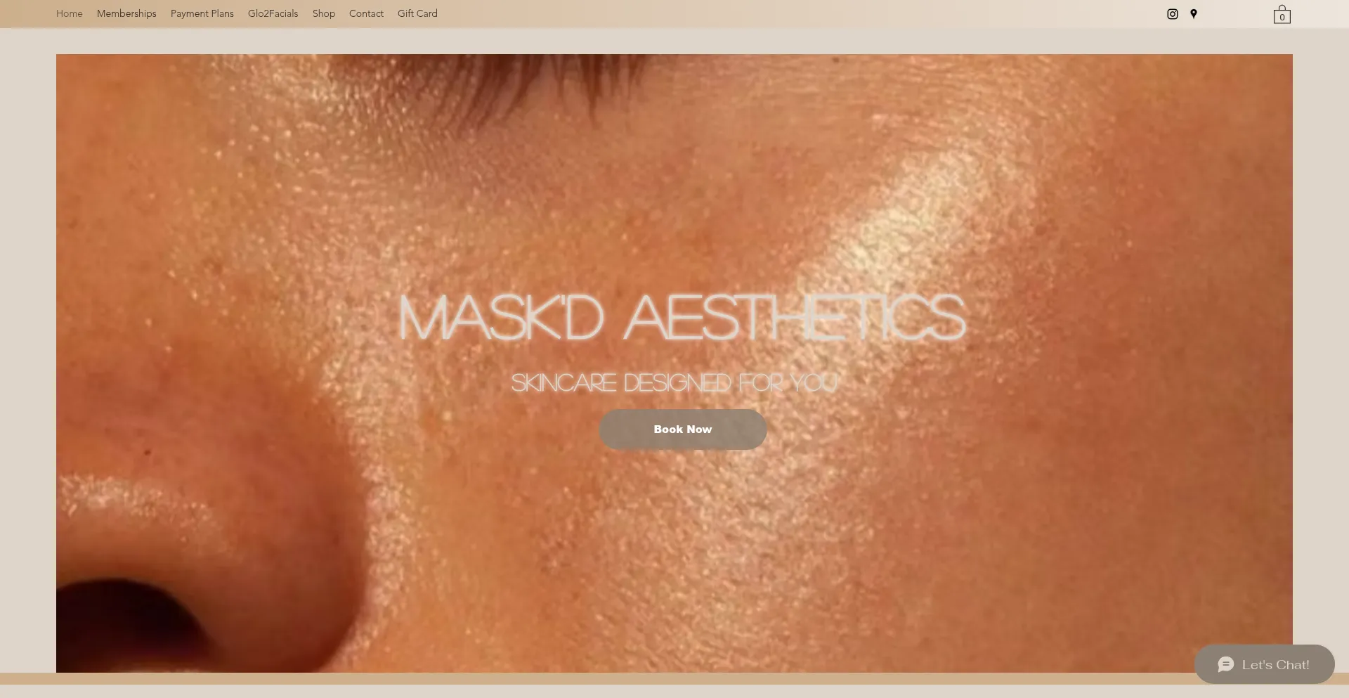Website screenshot of Maskdbymegan.com