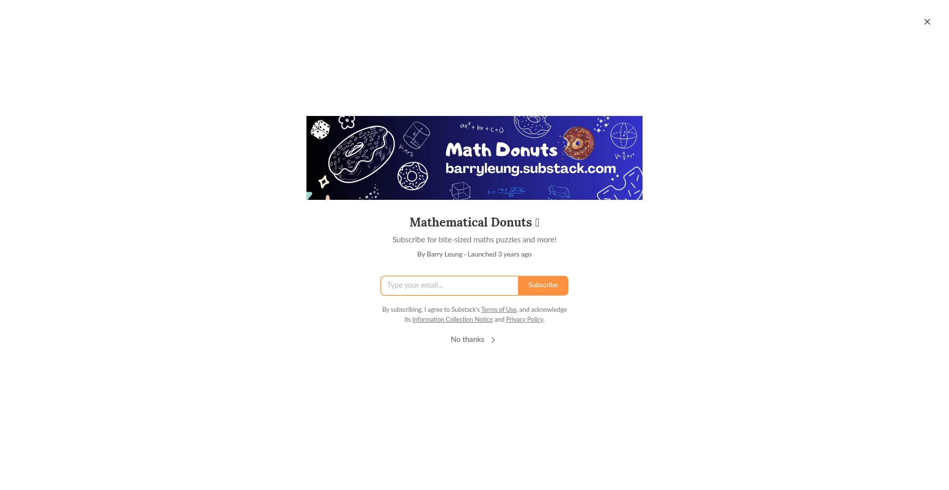 Mathematicaldonuts.substack.com