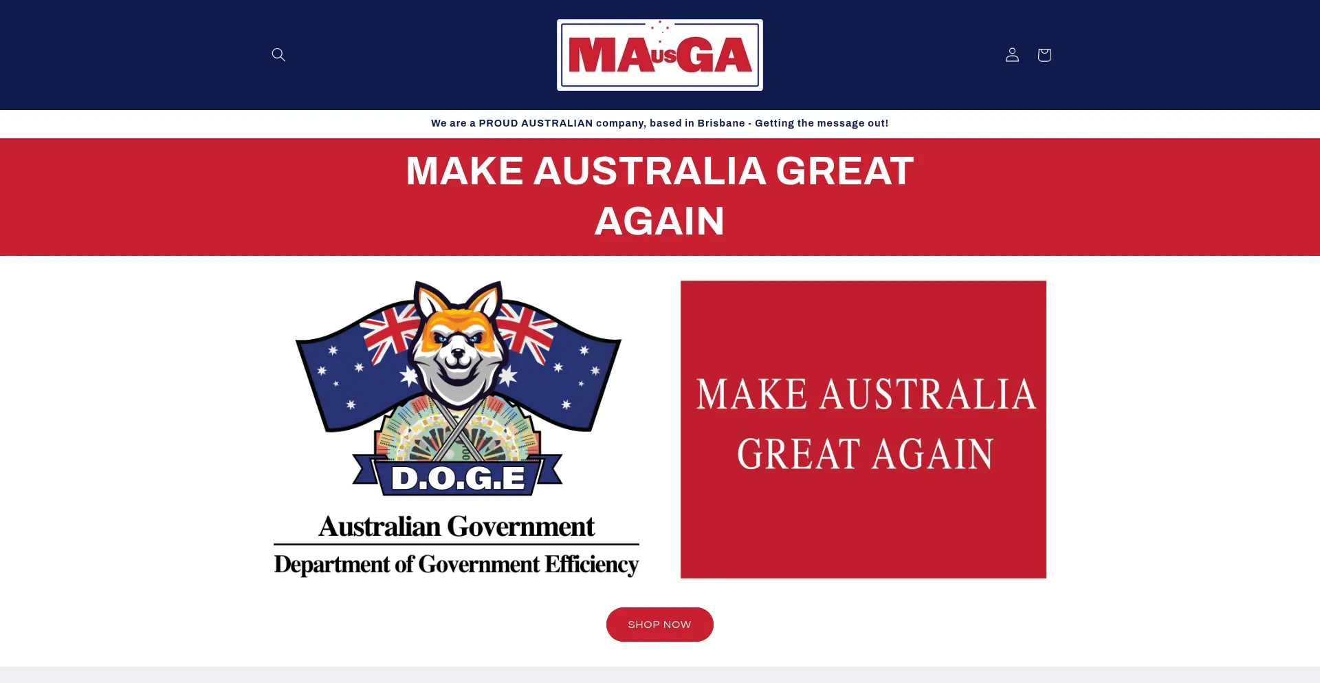 Website screenshot of Mausga.com