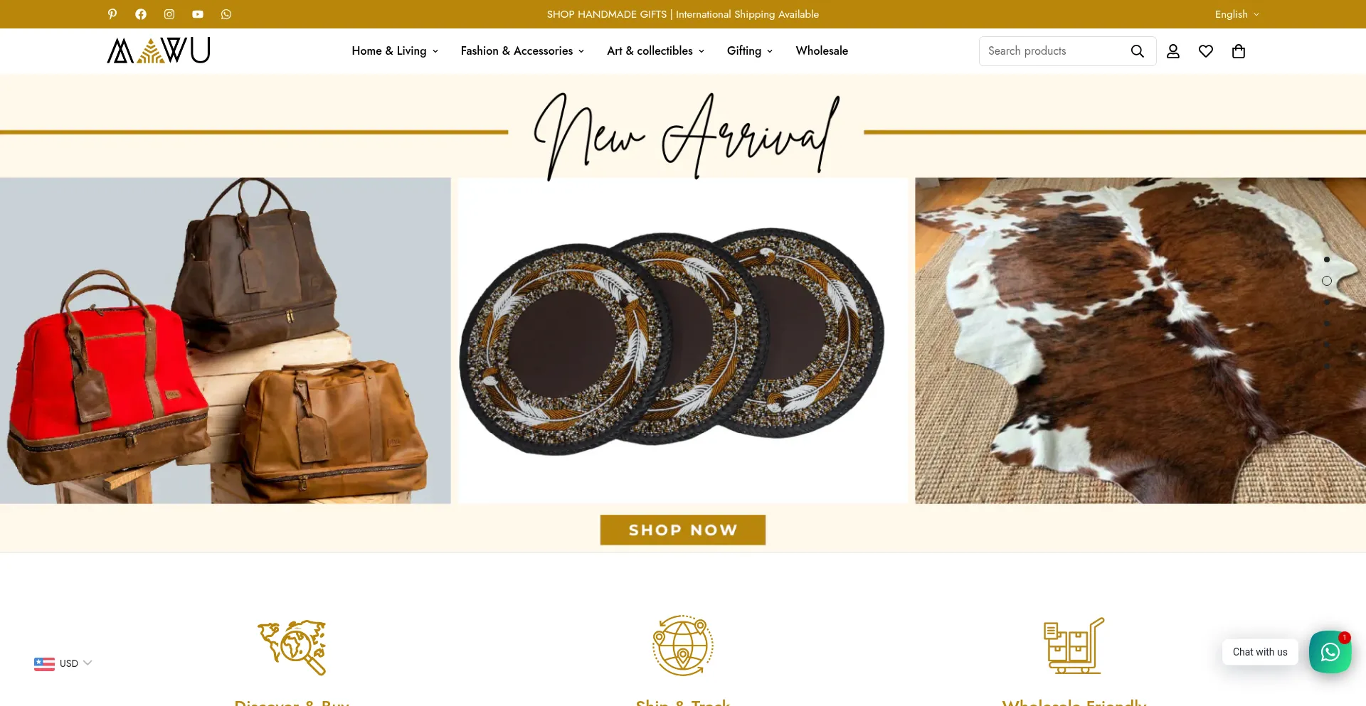 Website screenshot of Mawuafrica.com