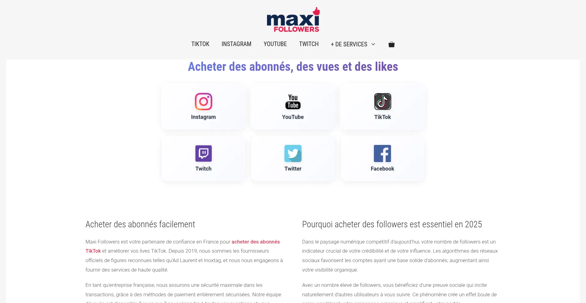 Maxifollowers.fr