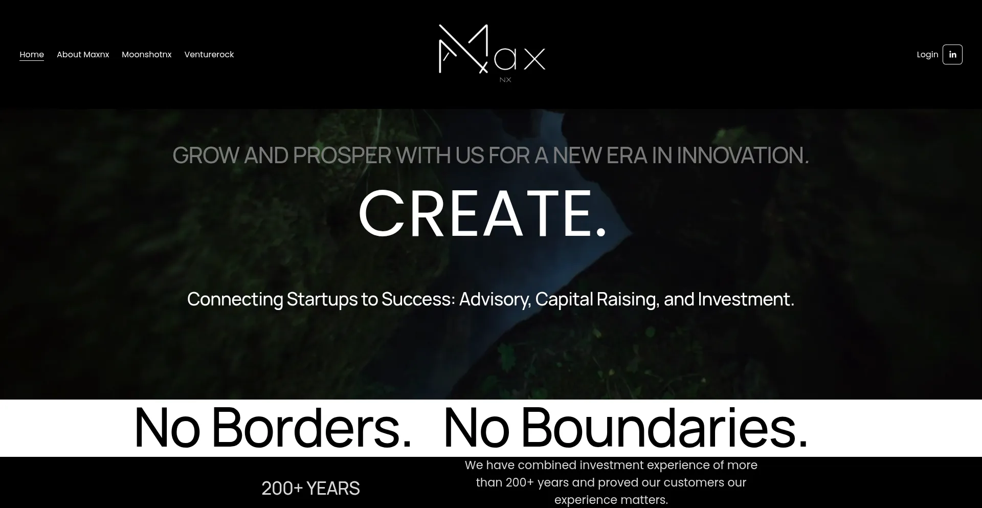 Website screenshot of Maxnx.com