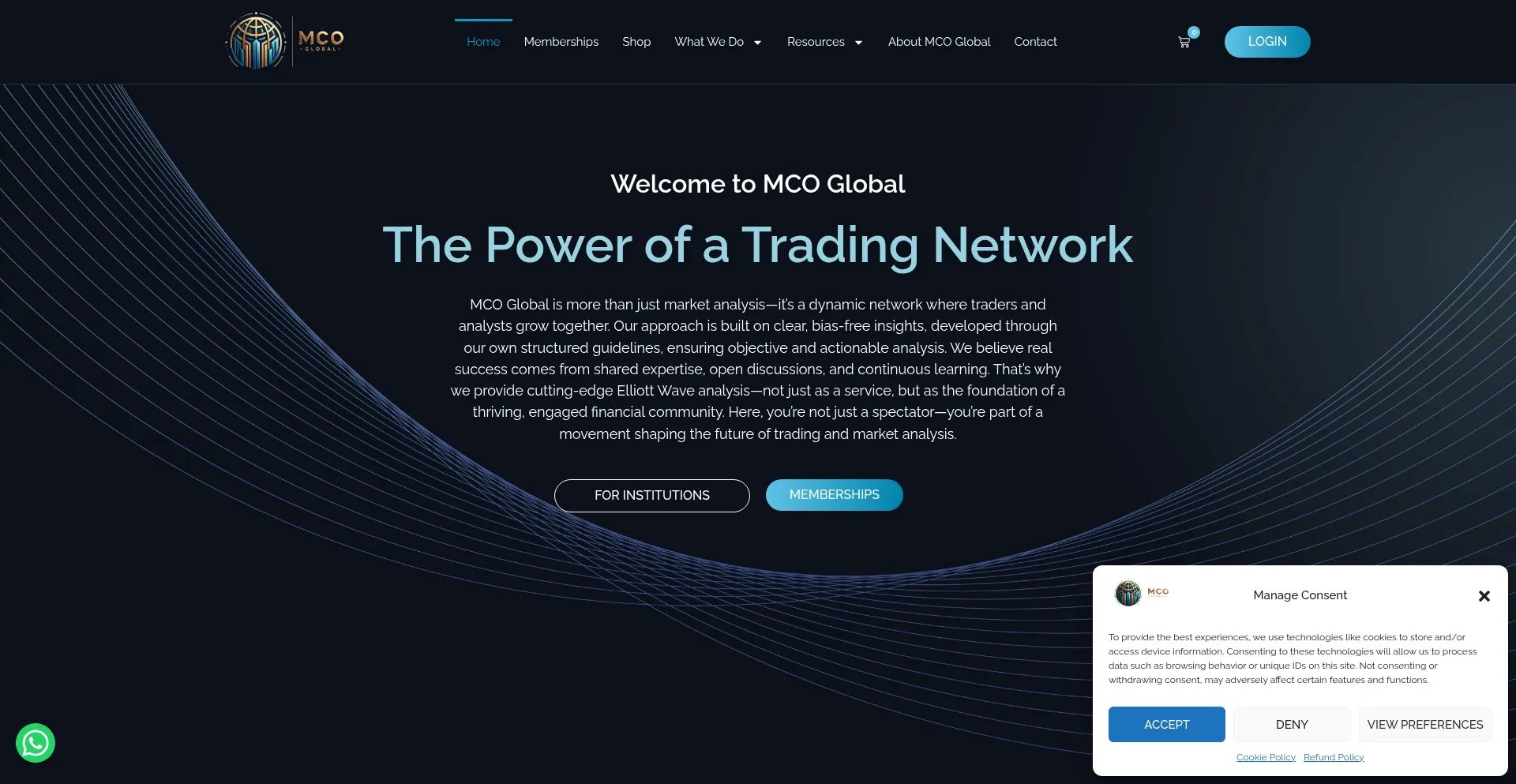 Website screenshot of Mcoglobal.com