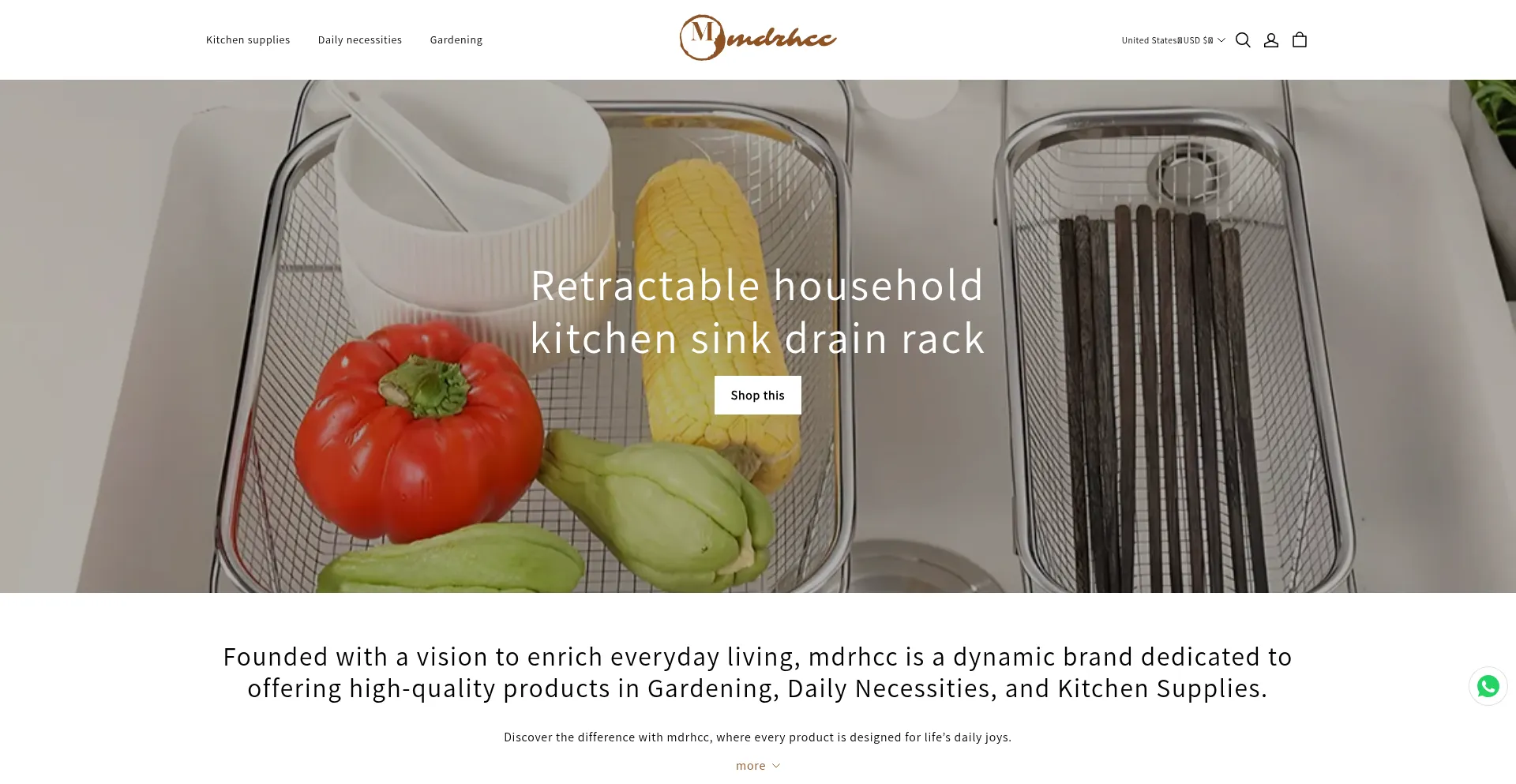 Website screenshot of Mdrhcc.com