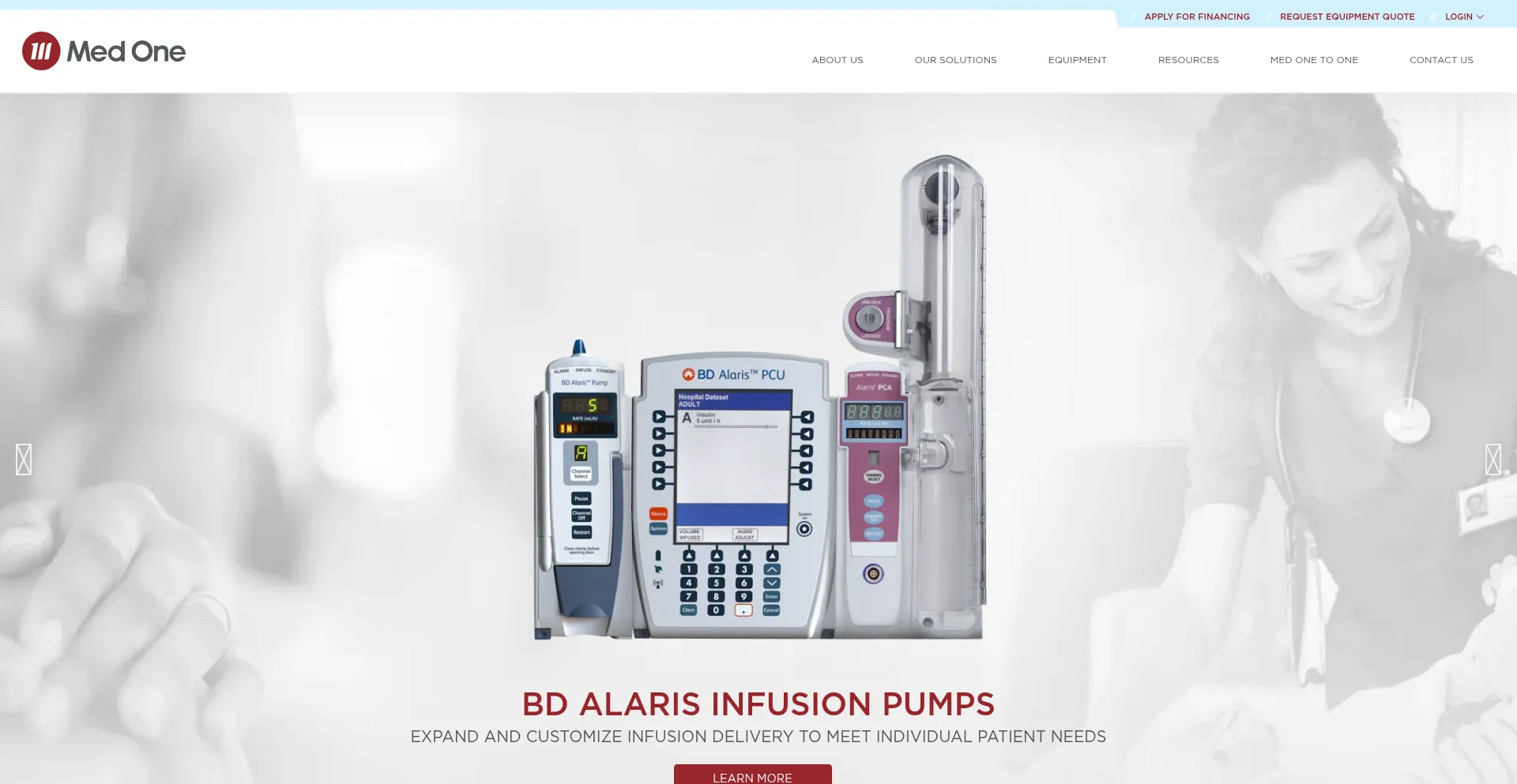 Website screenshot of Medonegroup.com