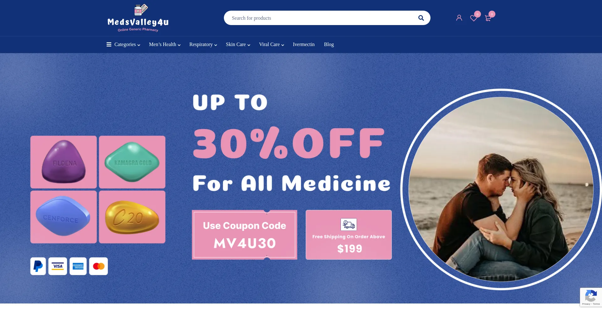 Website screenshot of Medsvalley4u.com