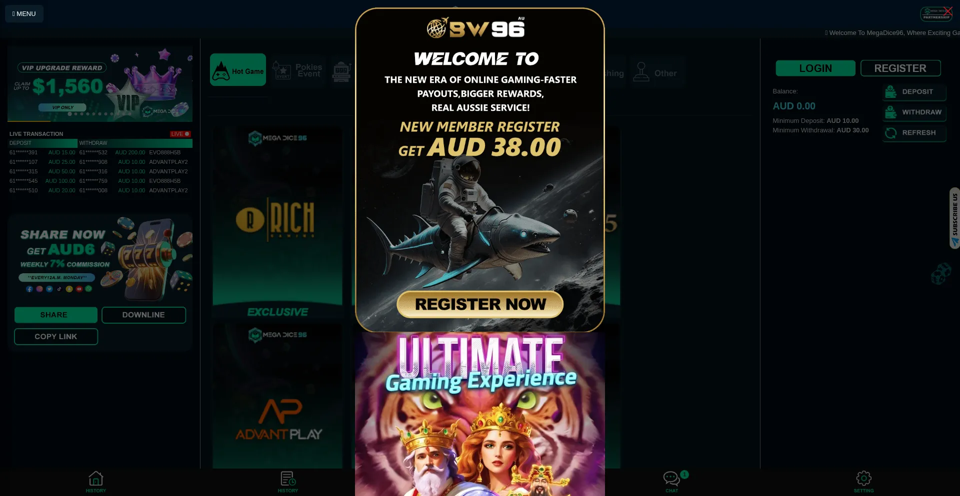Megadice96.com