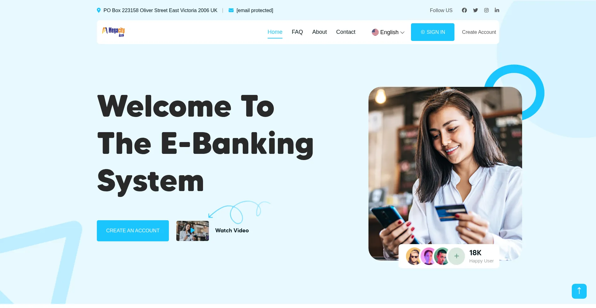 Website screenshot of Megalcitybank.org